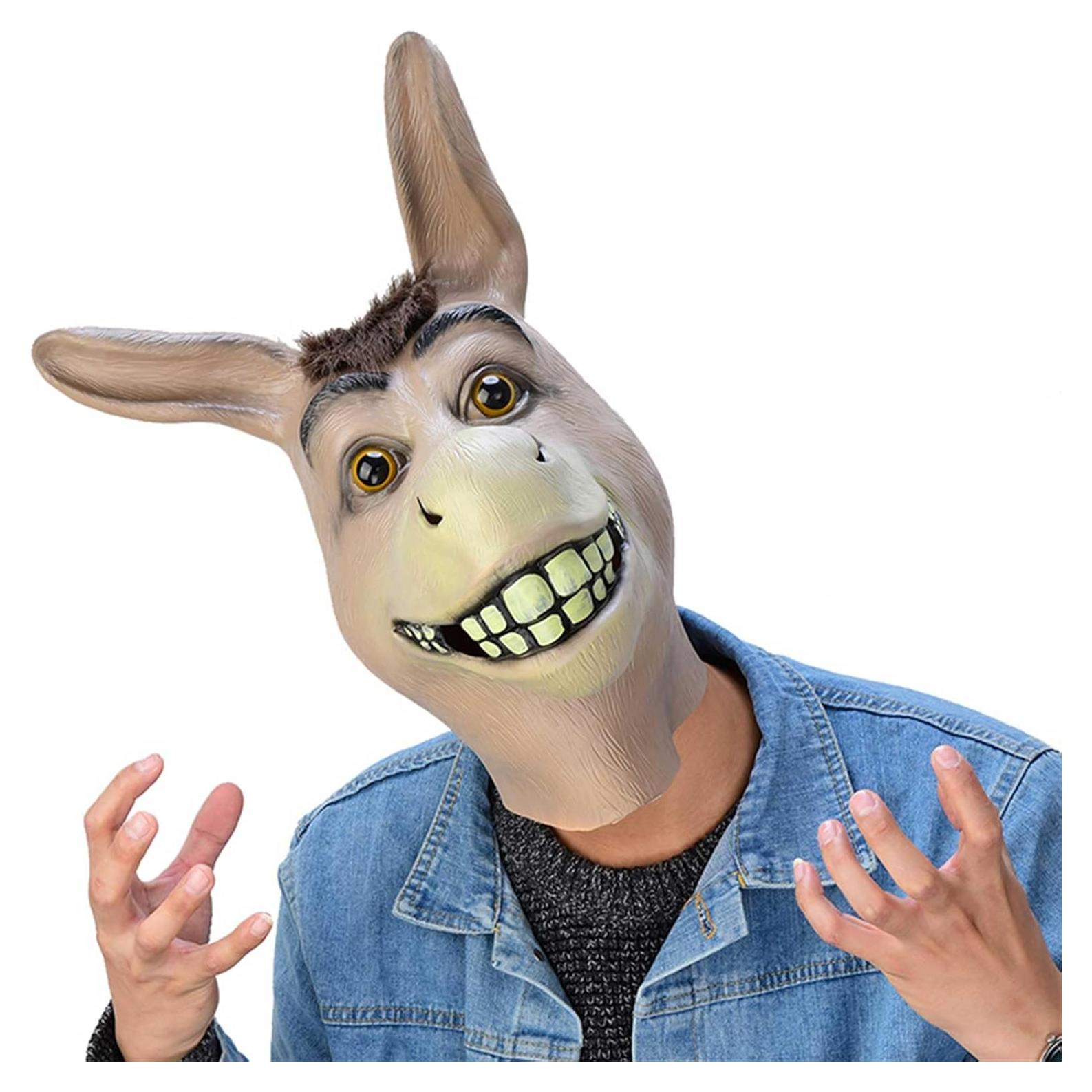 Máscara de Burro de Láttex para Disfraces Adultos Carnaval