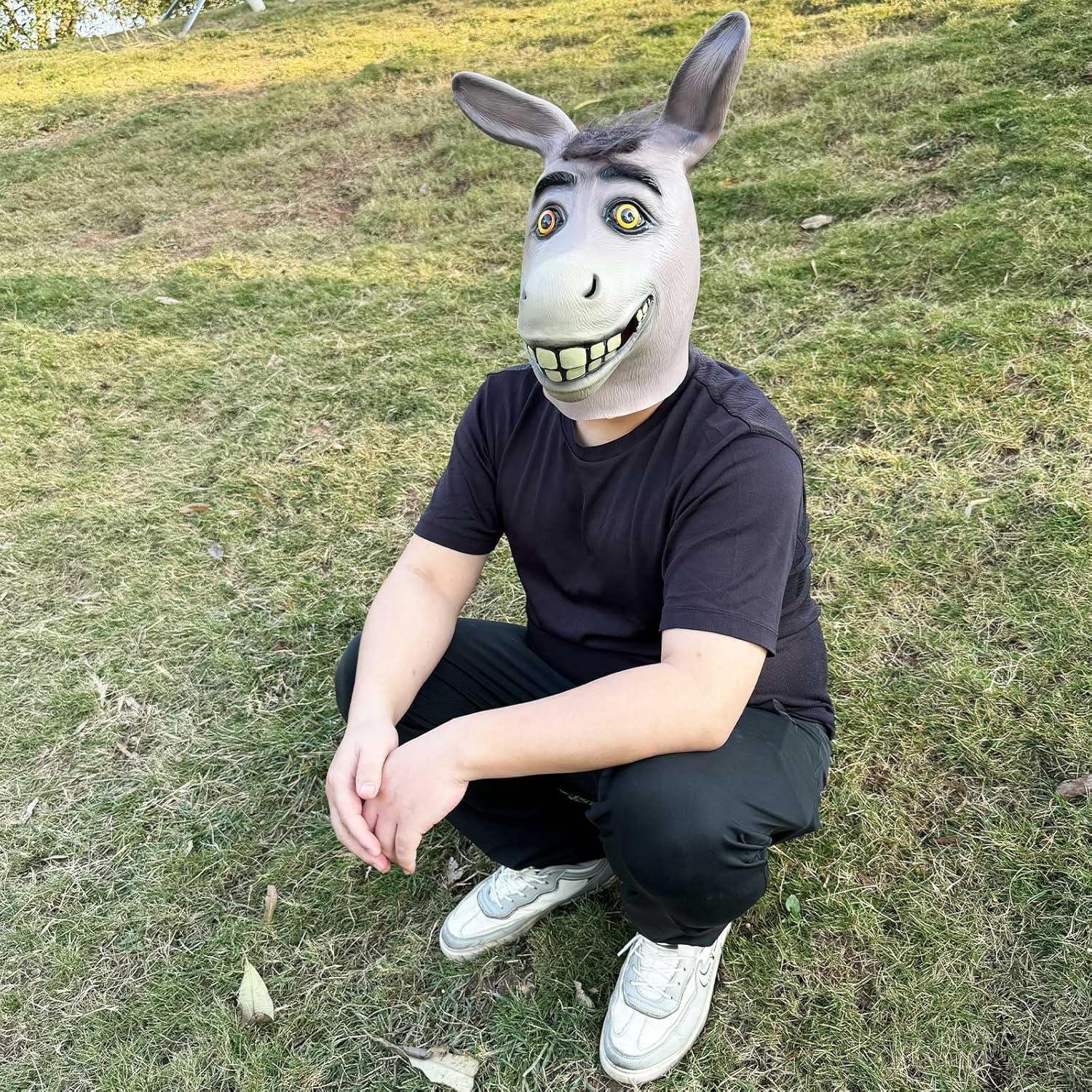 Máscara de Burro de Láttex para Disfraces Adultos Carnaval