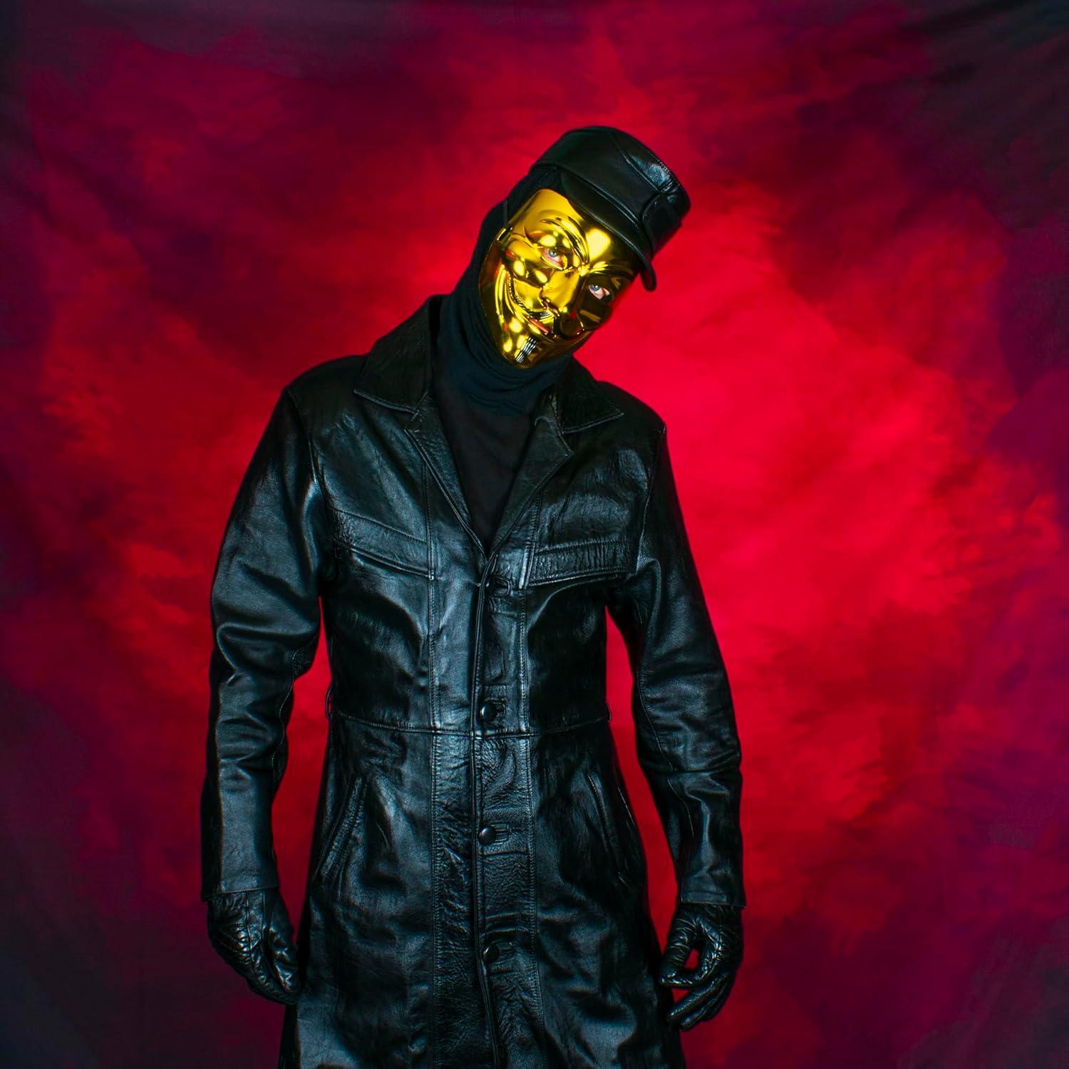 Máscara de Guy Fawkes Dorada Diximus para Halloween