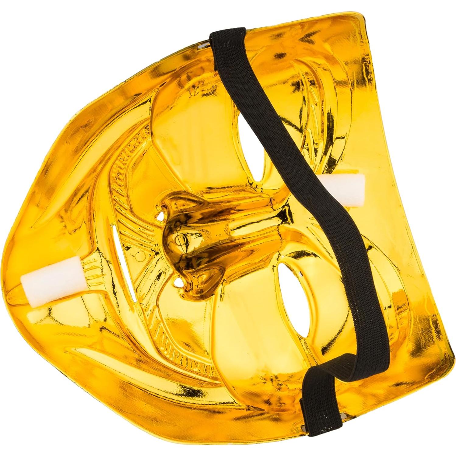 Máscara de Guy Fawkes Dorada Diximus para Halloween