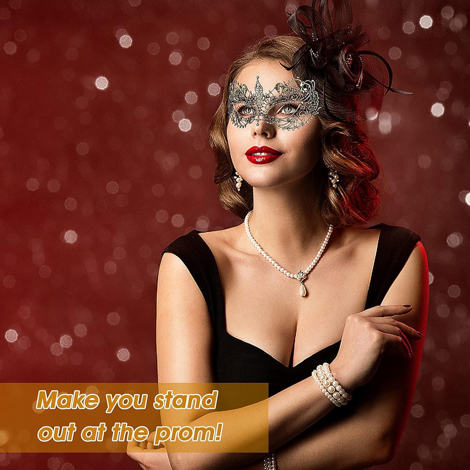 3 Piezas Máscaras de Disfraz de Encaje WLLHYF para Adultos