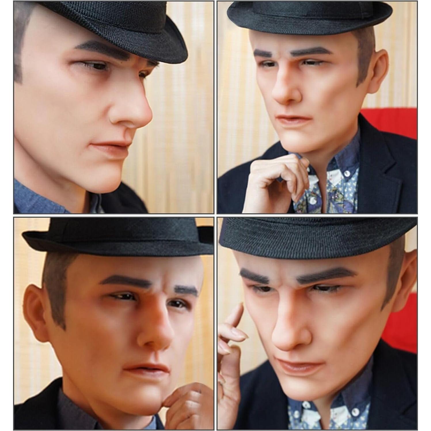 Máscara de Silicona Realista TEYVIYI para Hombres - Halloween