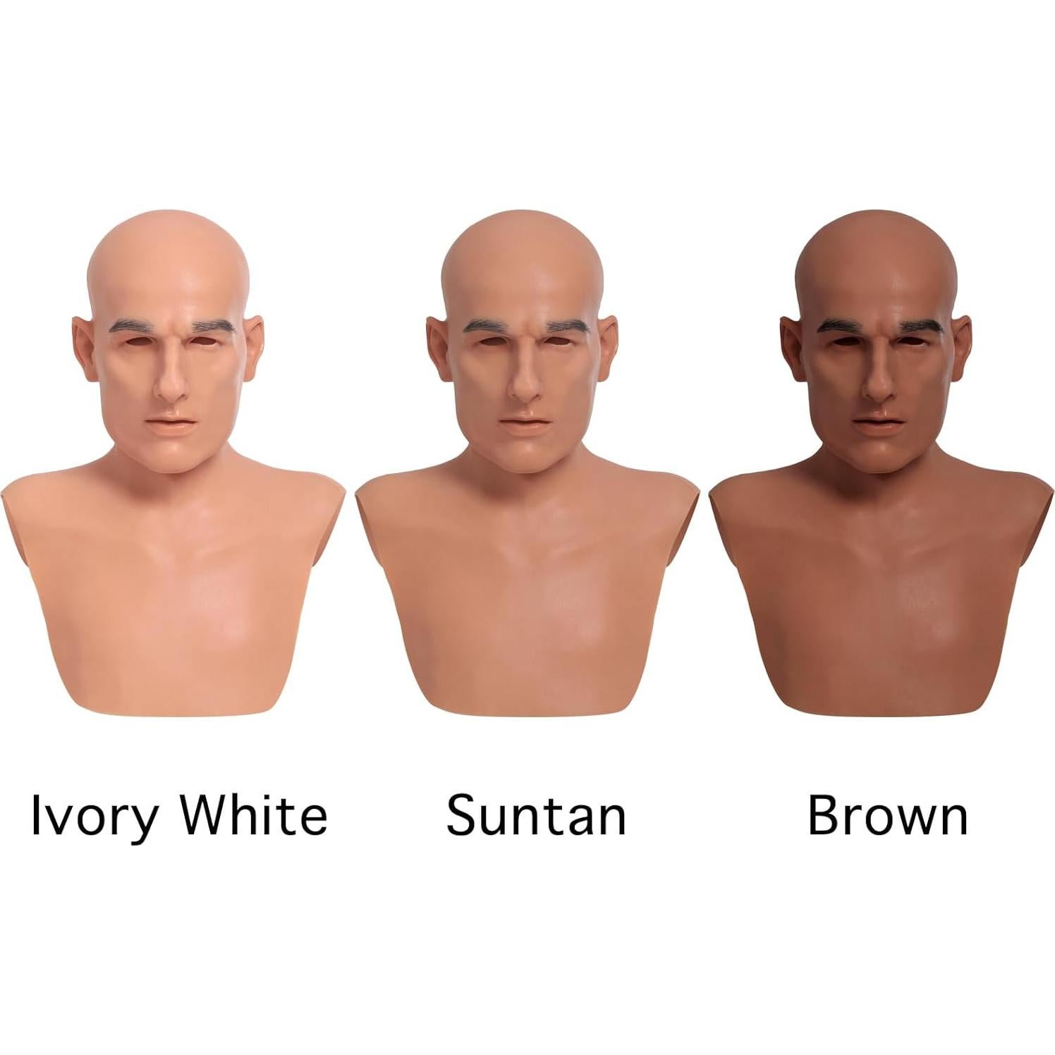 Máscara de Silicona Realista TEYVIYI para Hombres - Halloween