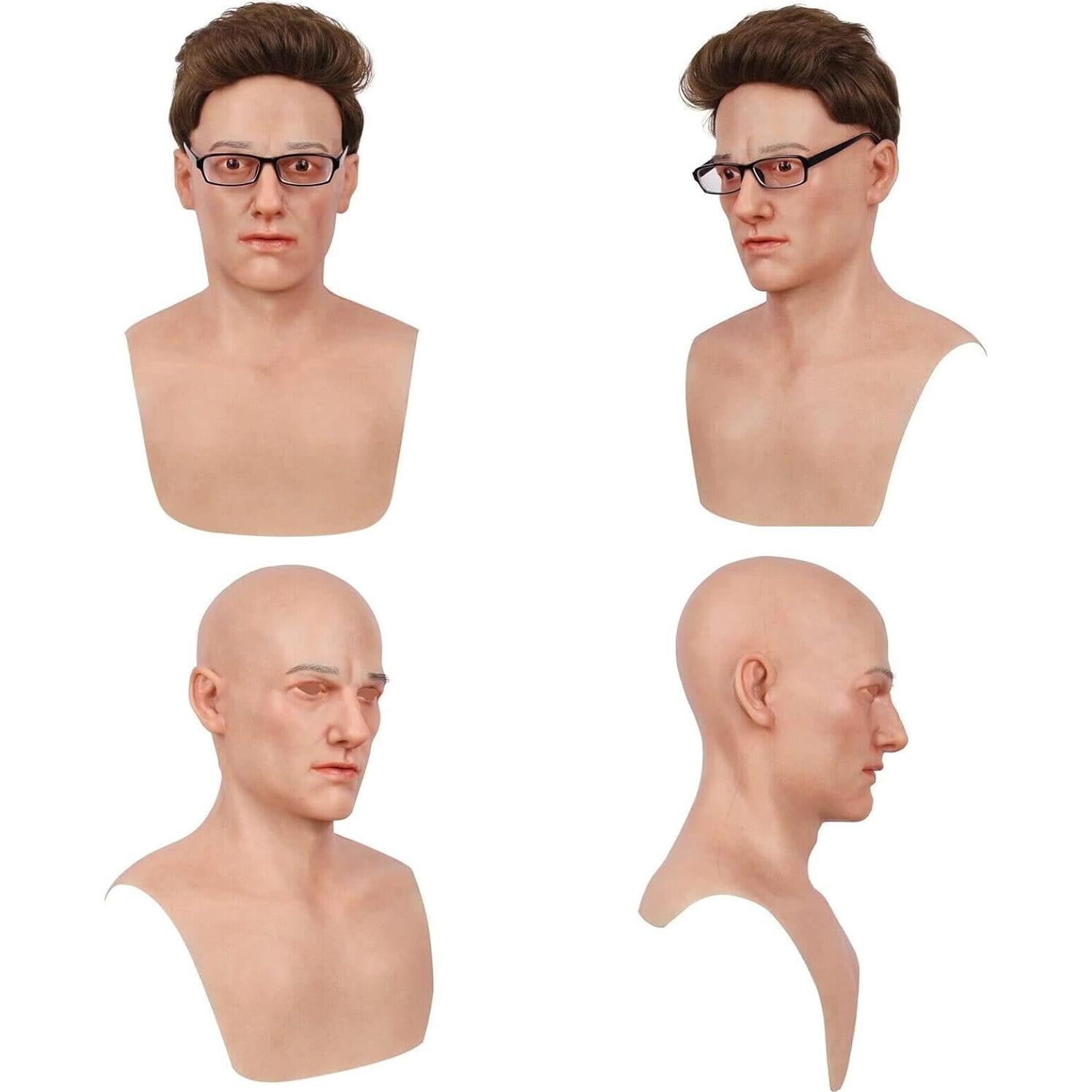 Máscara de Silicona Realista TEYVIYI para Hombres - Halloween