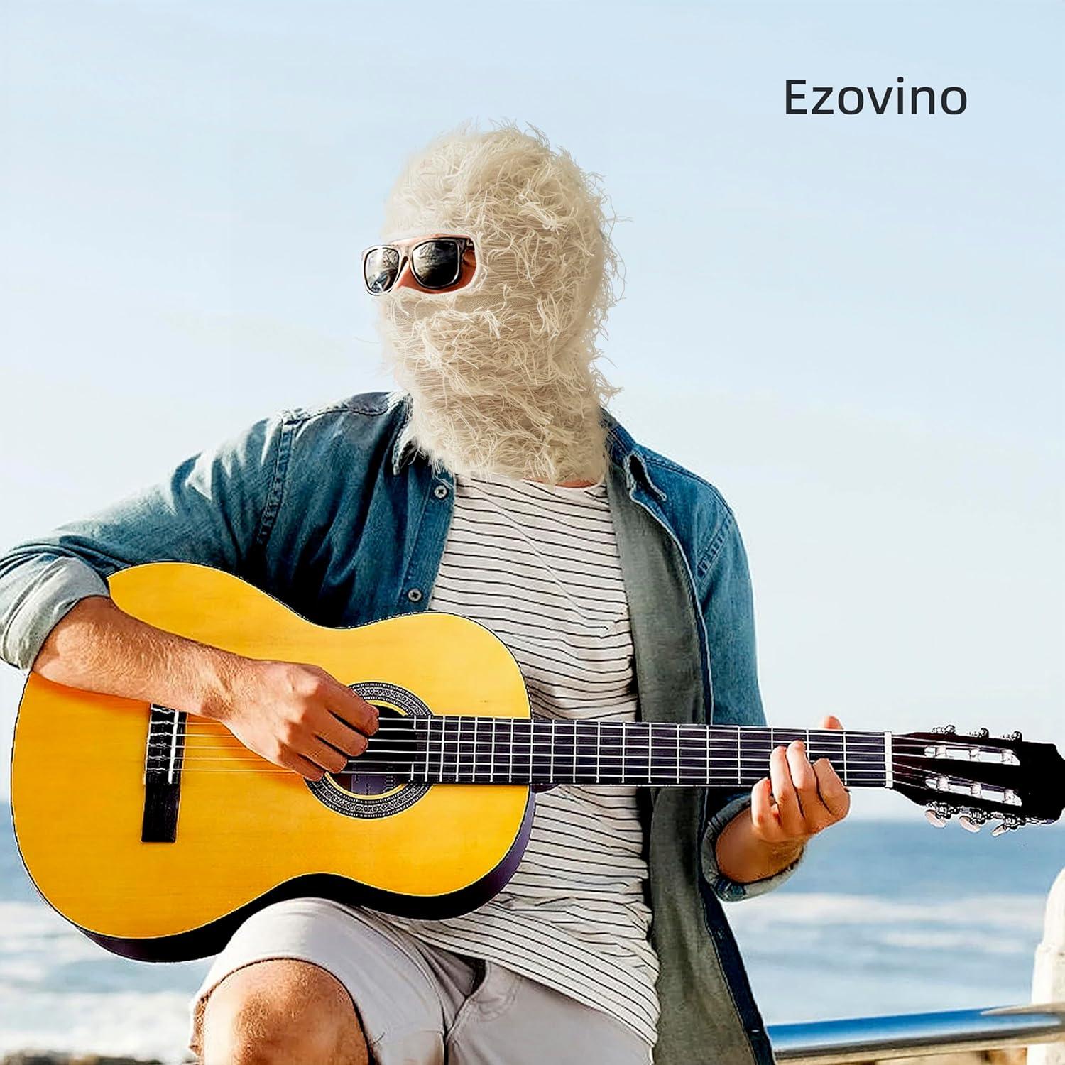 Máscara Balaclava Unisex Ezovino Negra Tejido Acrílico