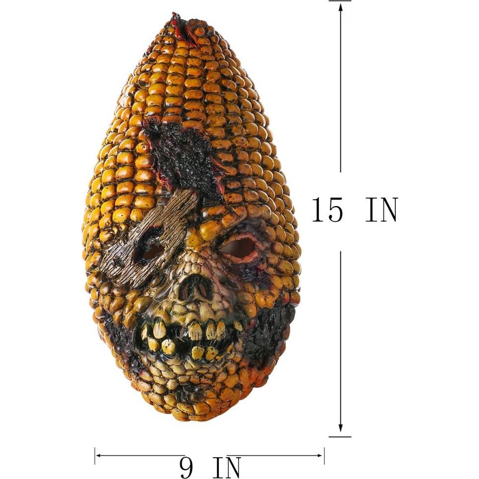 Máscara de Maíz Quemado de Láttex para Halloween - Talla Única