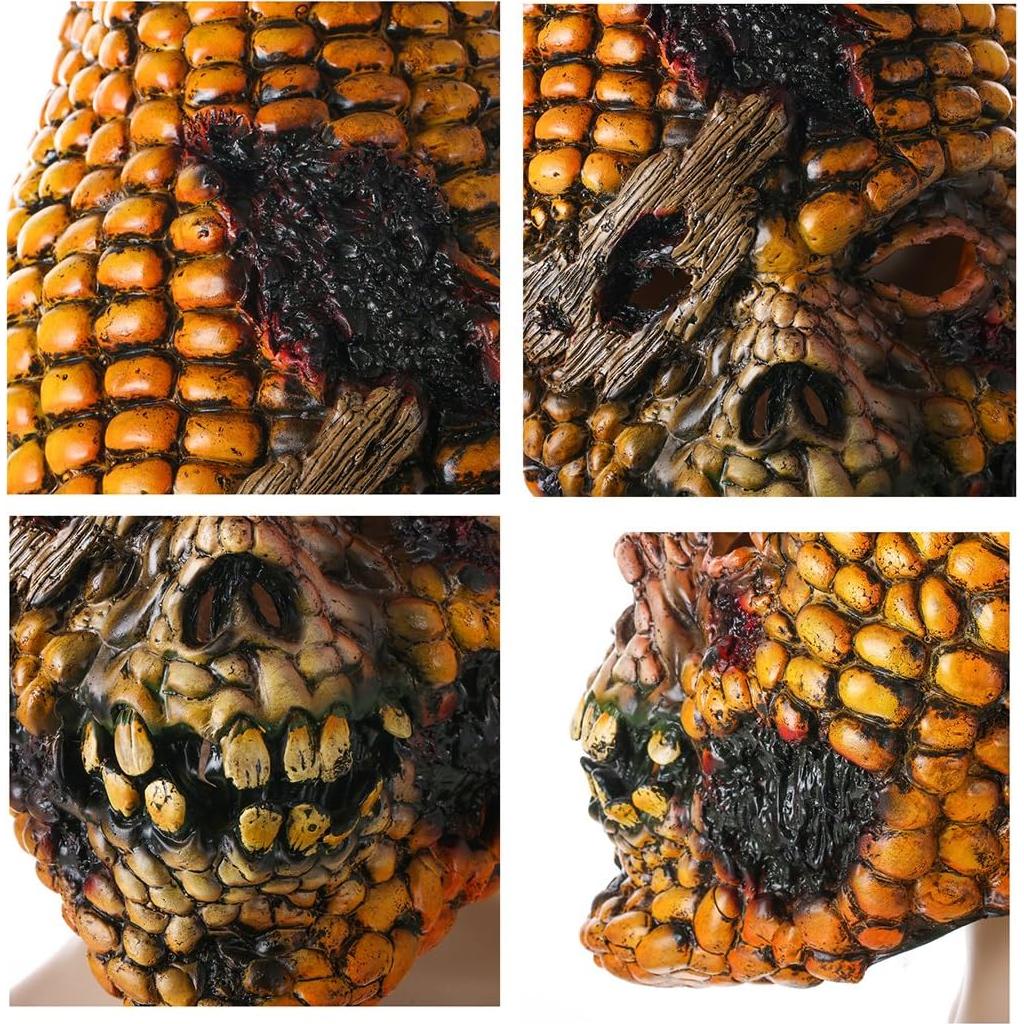 Máscara de Maíz Quemado de Láttex para Halloween - Talla Única