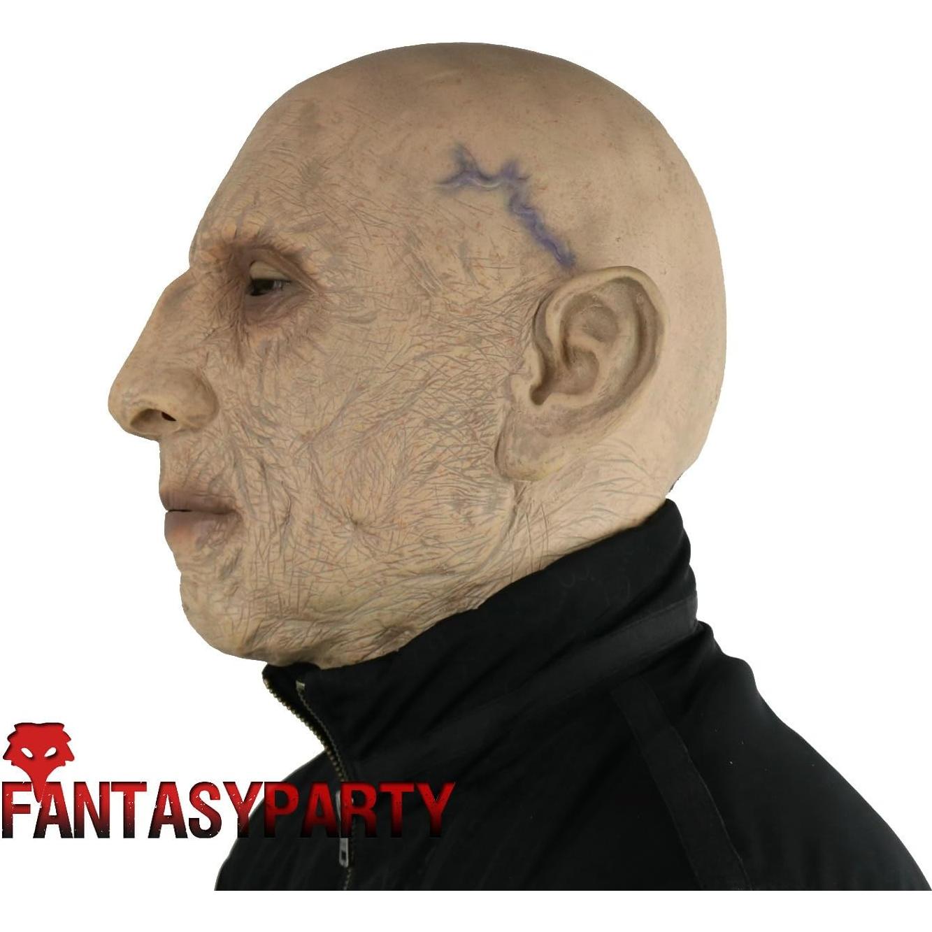 Máscara Realista de Hombre Mayor de Láttex FantasyParty