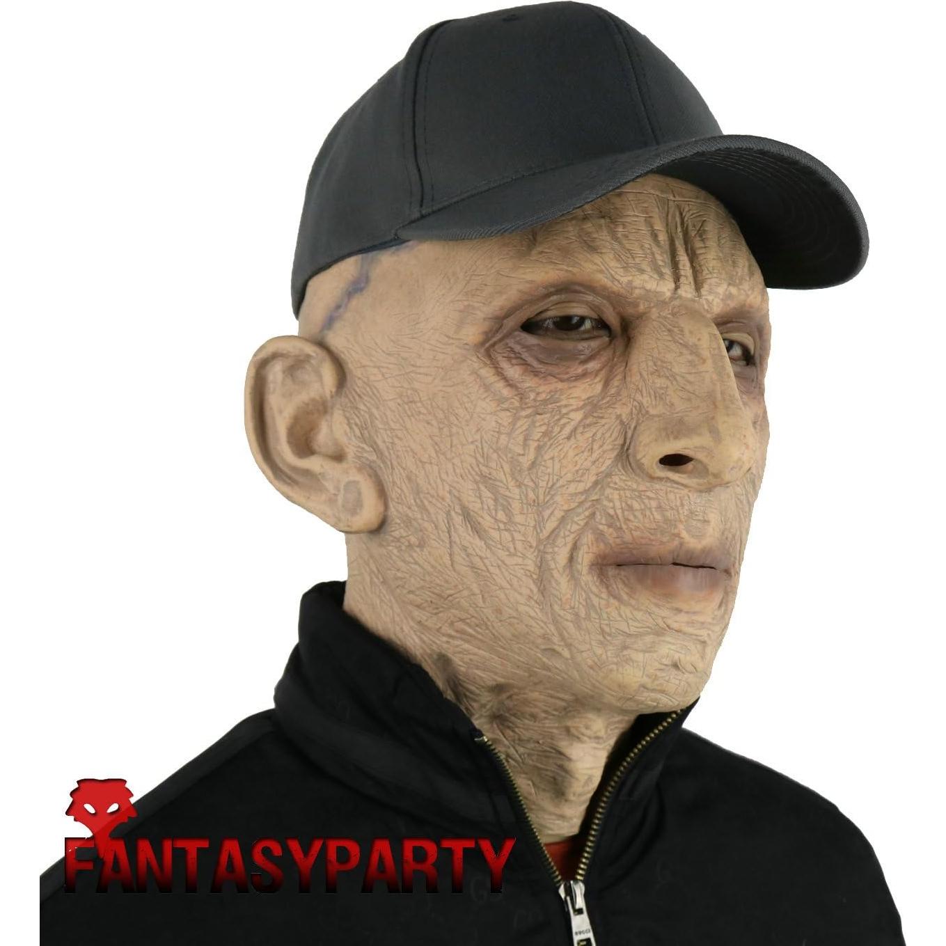 Máscara Realista de Hombre Mayor de Láttex FantasyParty