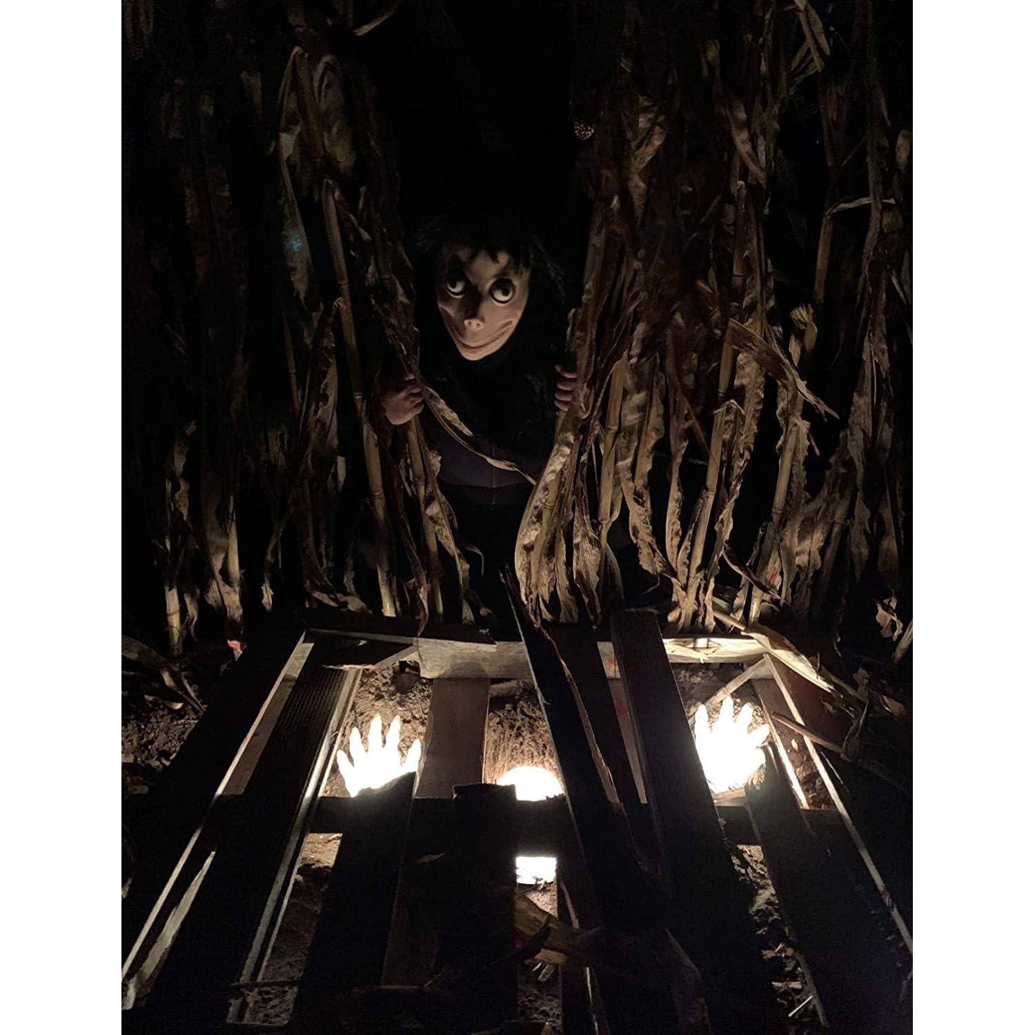 Máscara de Halloween Momo PartyHop de Láttex para Adultos y Niños