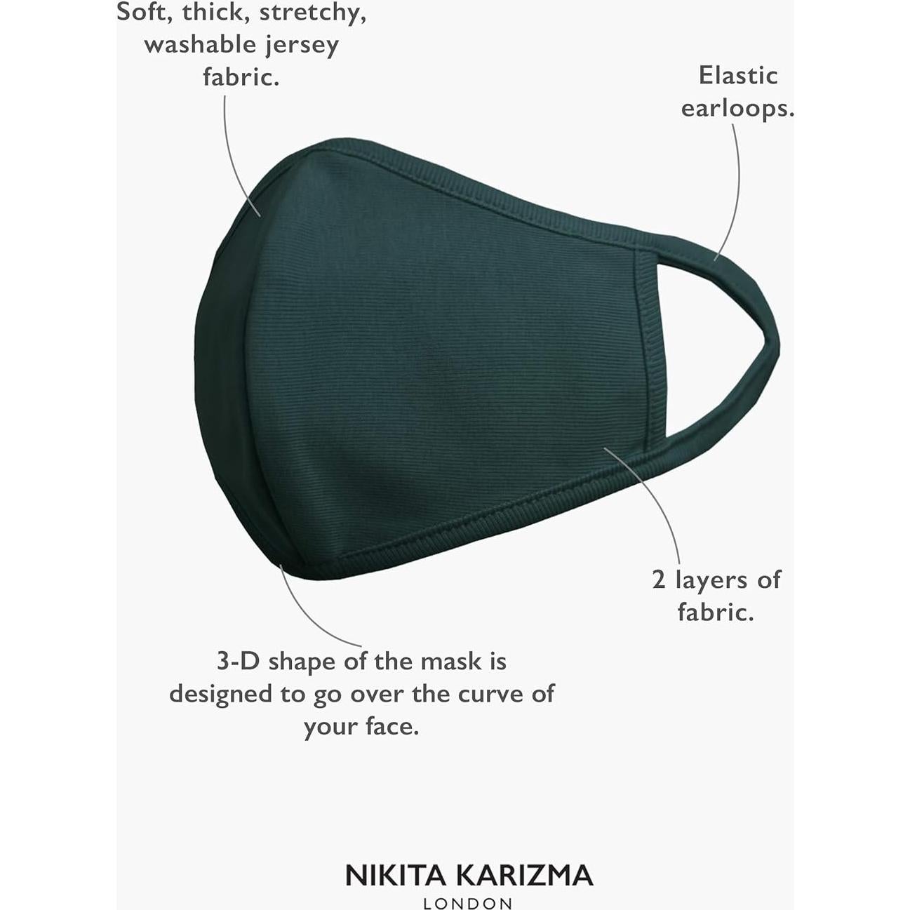 Mascarillas Faciales Lavables Karizma - Paquete de 4 Tonos Joyas