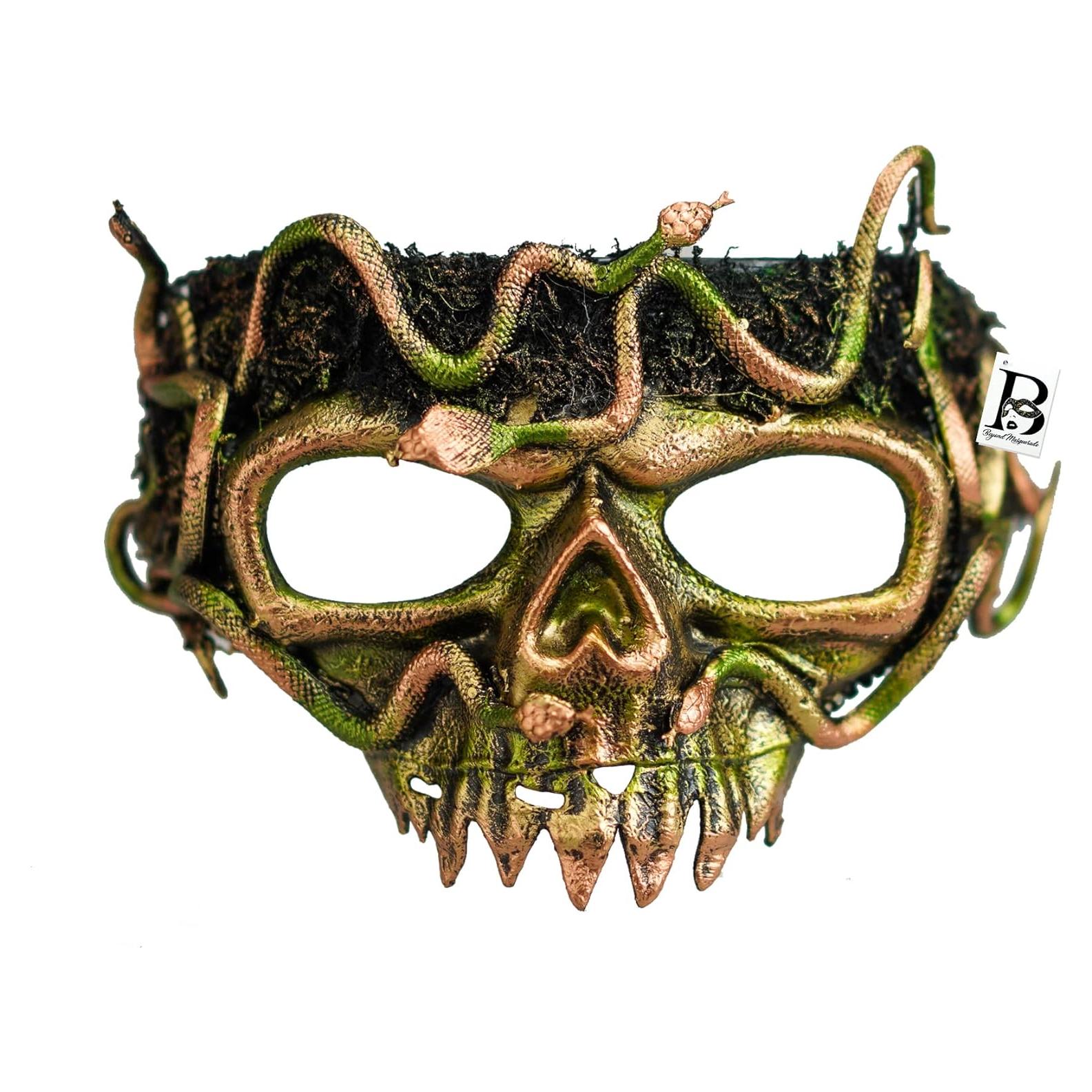 Máscara de Mascarada Calavera Oro Beyond para Halloween