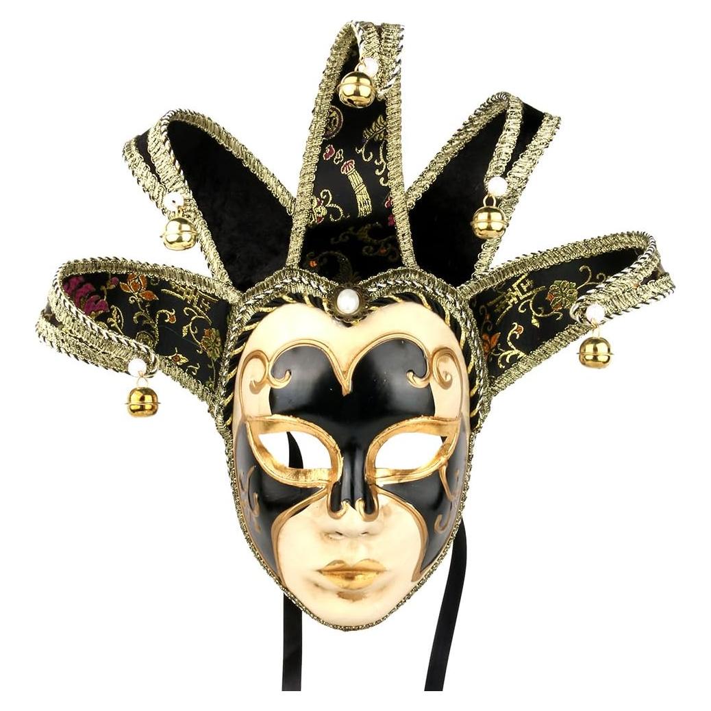Máscara de Comedia Veneciana YU FENG 69x46 cm para Fiesta