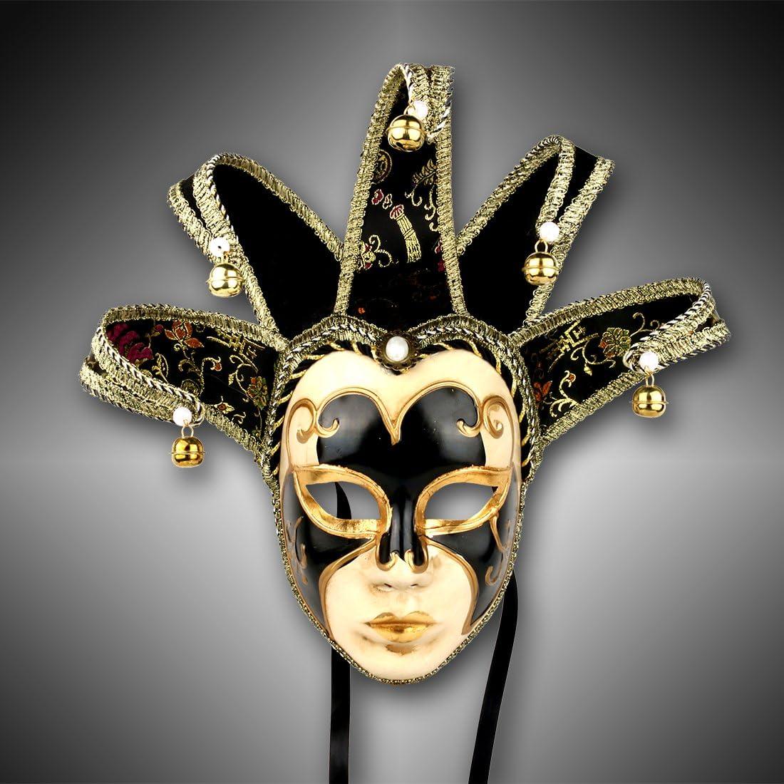 Máscara de Comedia Veneciana YU FENG 69x46 cm para Fiesta