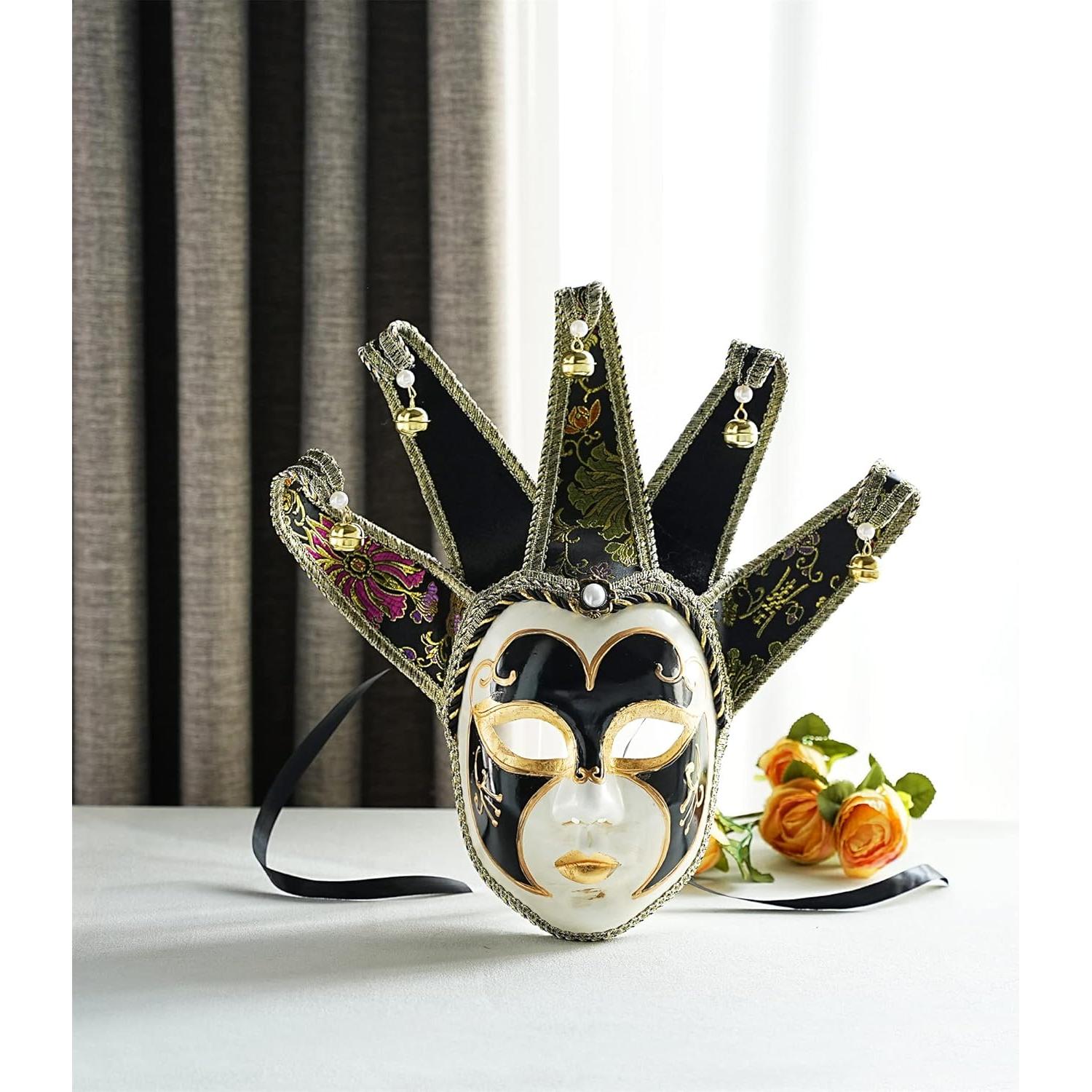 Máscara de Comedia Veneciana YU FENG 69x46 cm para Fiesta