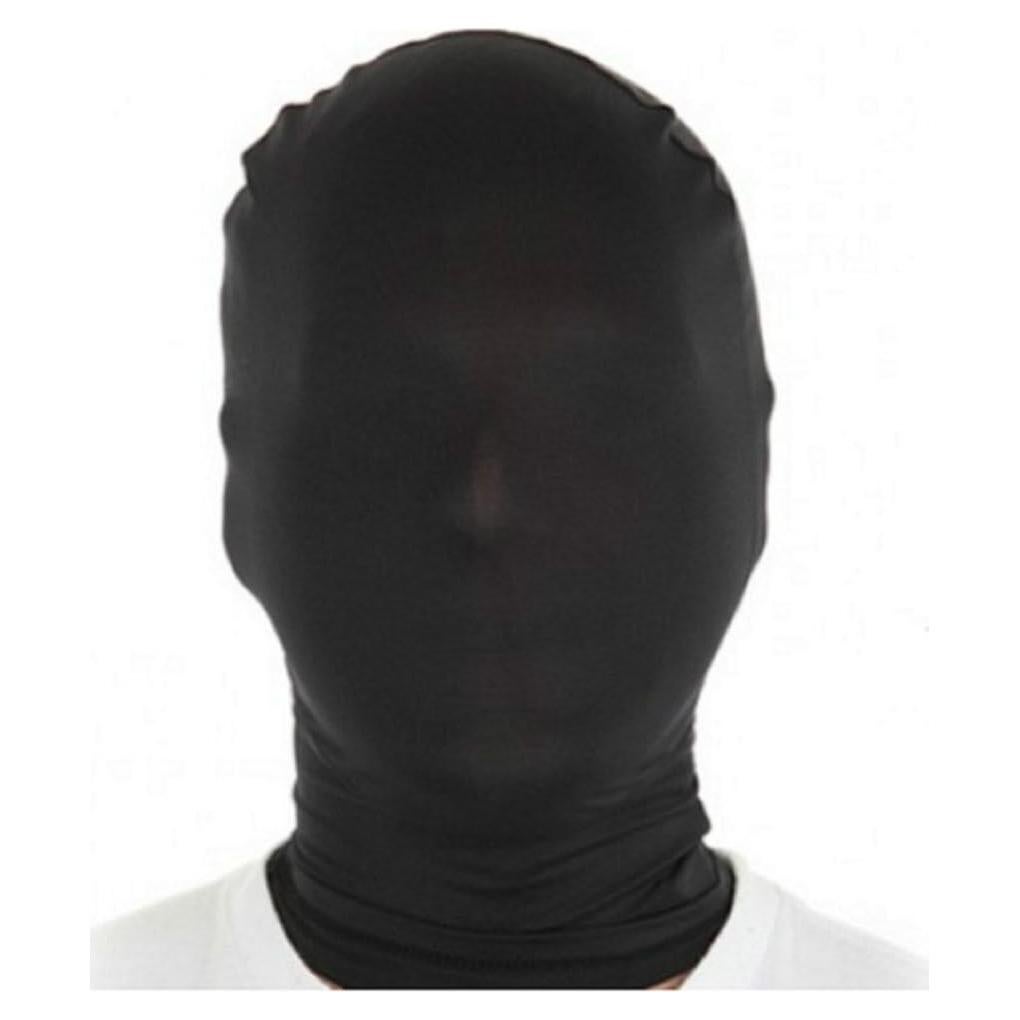 Máscara de Disfraz Unisex ZaneGear Lycra Negra Talla Única