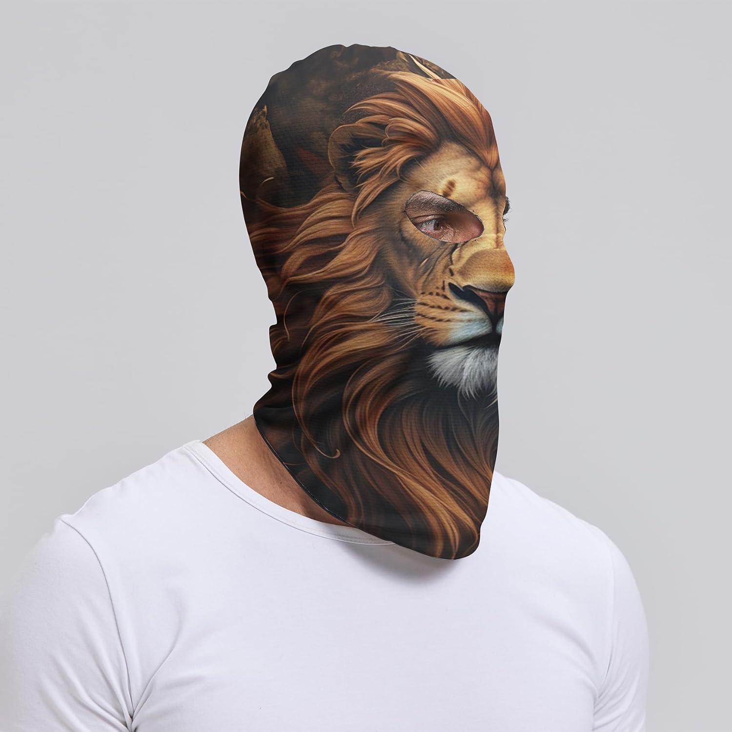 Mascarilla Balaclava Kiyrnie Animal León 3D UV Protección