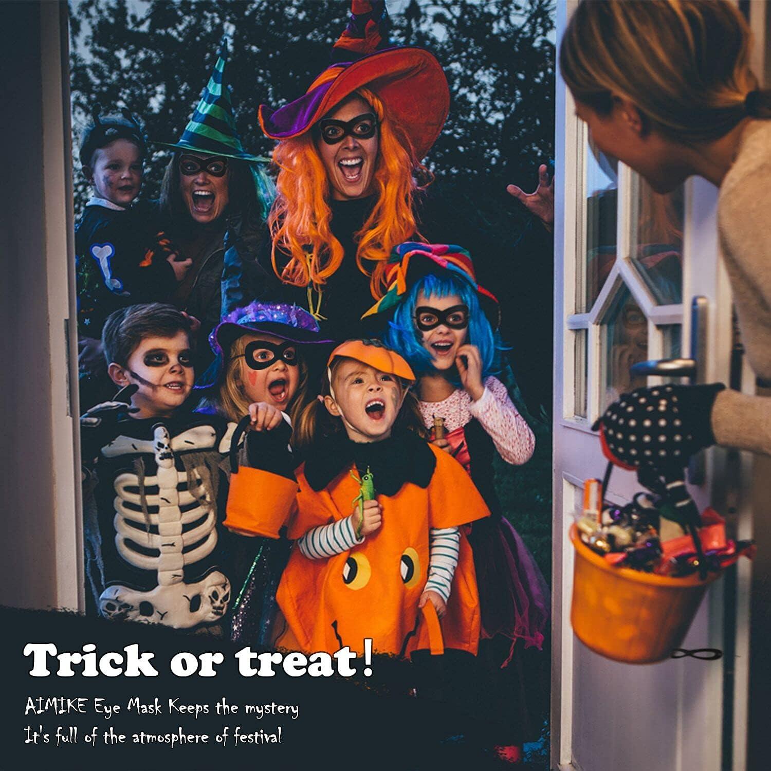 Máscaras de Superhéroe AIMIKE - Paquete de 2, Fieltro Negro