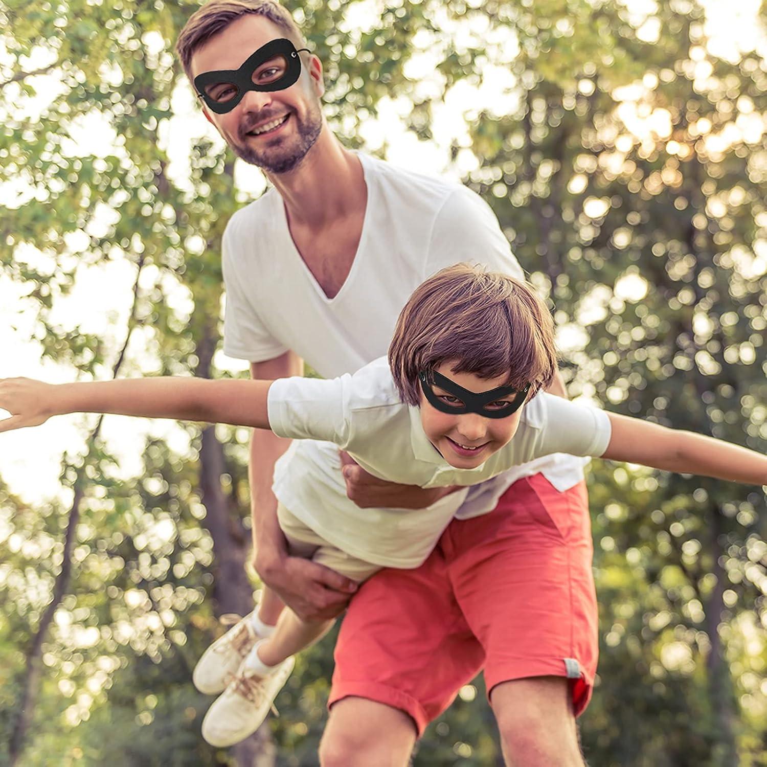 Máscaras de Superhéroe AIMIKE - Paquete de 2, Fieltro Negro