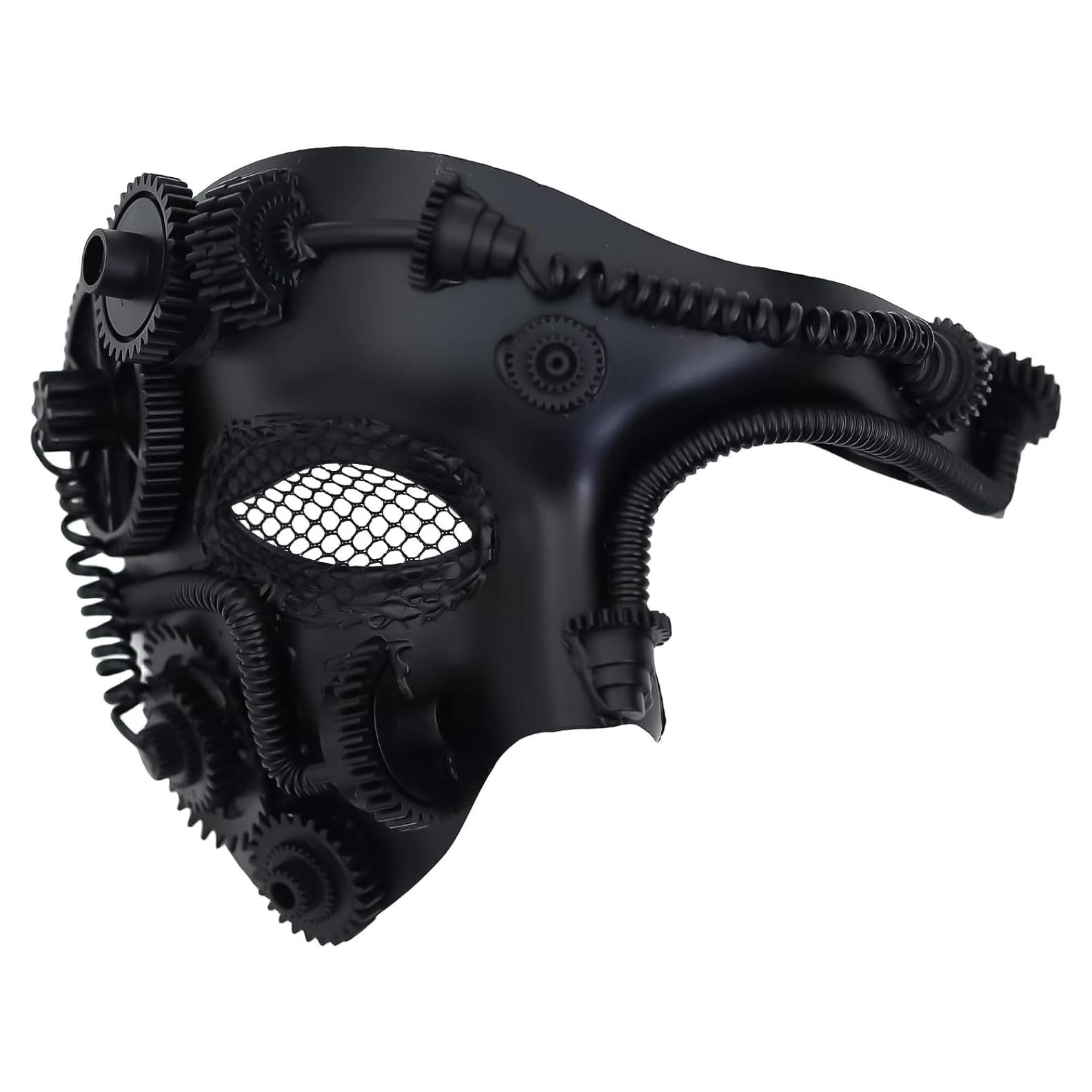 Máscara Steampunk Ubauta para Hombre - Media Cara Halloween