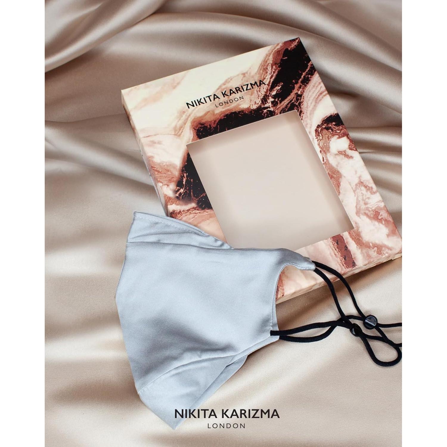 Mascarilla de Seda KARIZMA 90210 Gris - Lavable y Reutilizable