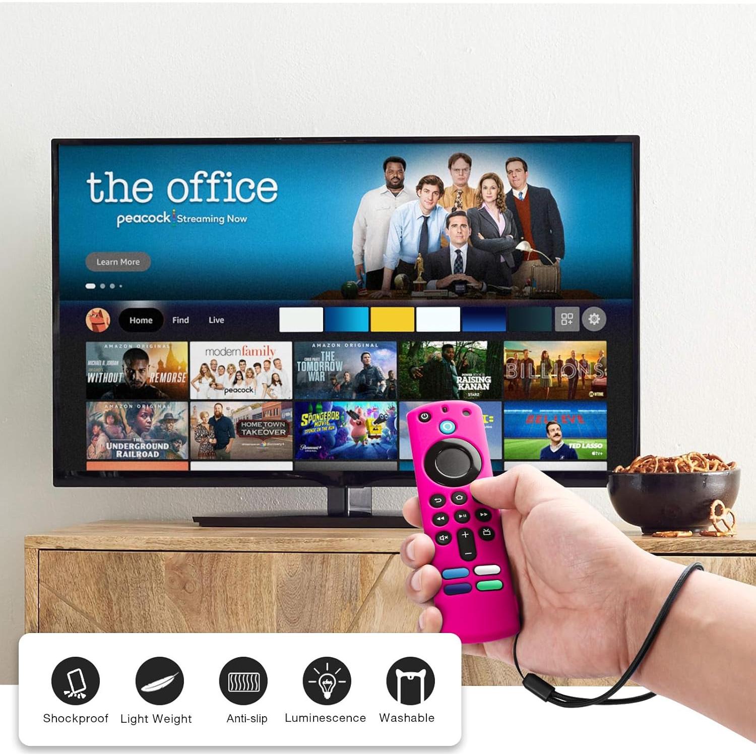 Funda de Control Remoto Fire Stick 3ra Gen OneBom - Brilla en la Oscuridad