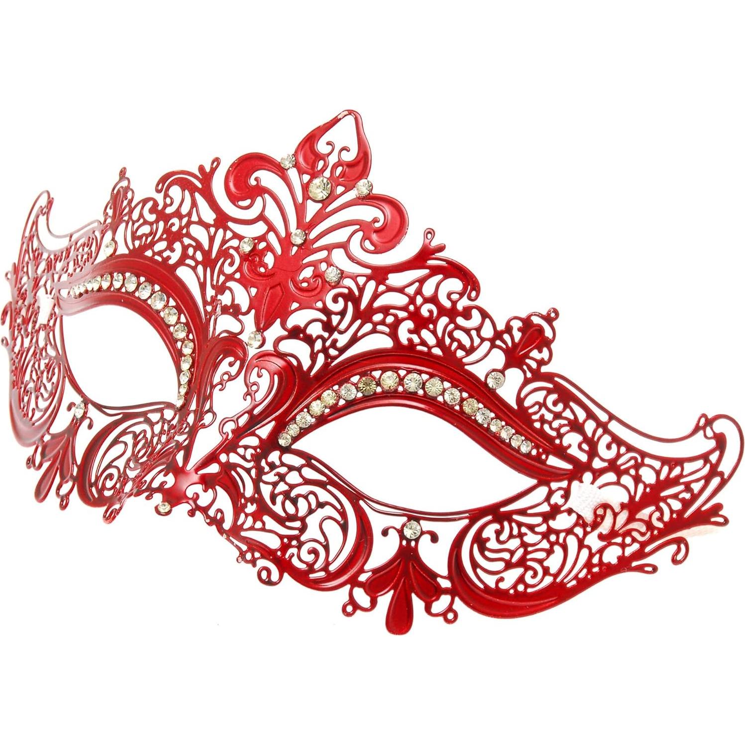 Máscara de Baile para Mujeres Beyond Masquerade Rojo