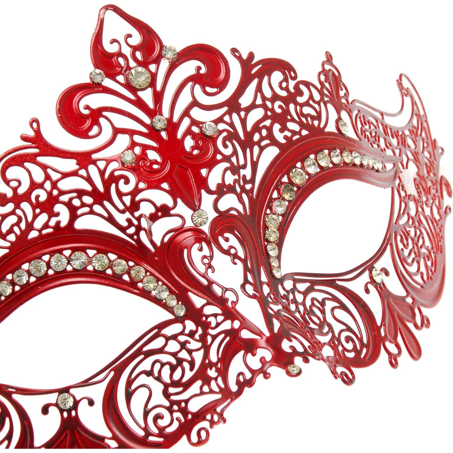 Máscara de Baile para Mujeres Beyond Masquerade Rojo