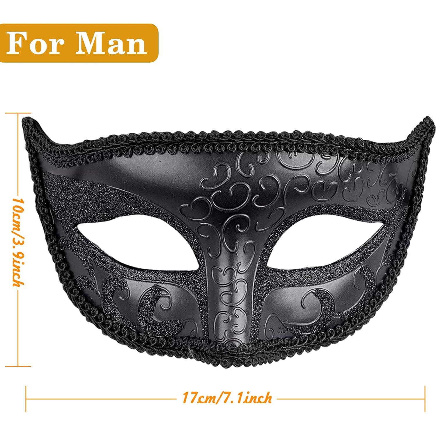 Conjunto de Máscaras de Fiesta SIQUK para Parejas - Plástico