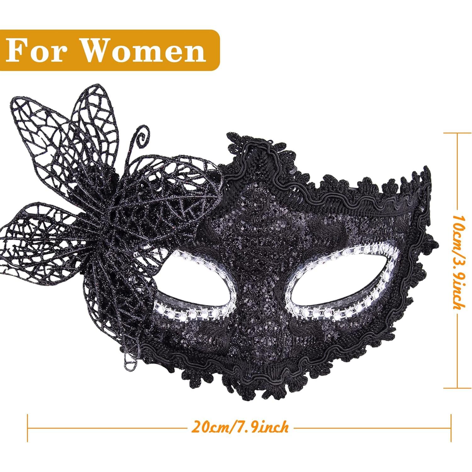 Conjunto de Máscaras de Fiesta SIQUK para Parejas - Plástico