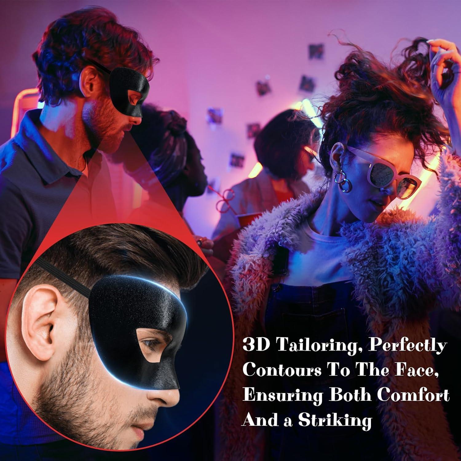 Máscara de Carnaval Exlinonline Elástica para Adultos - Diseño Elegante