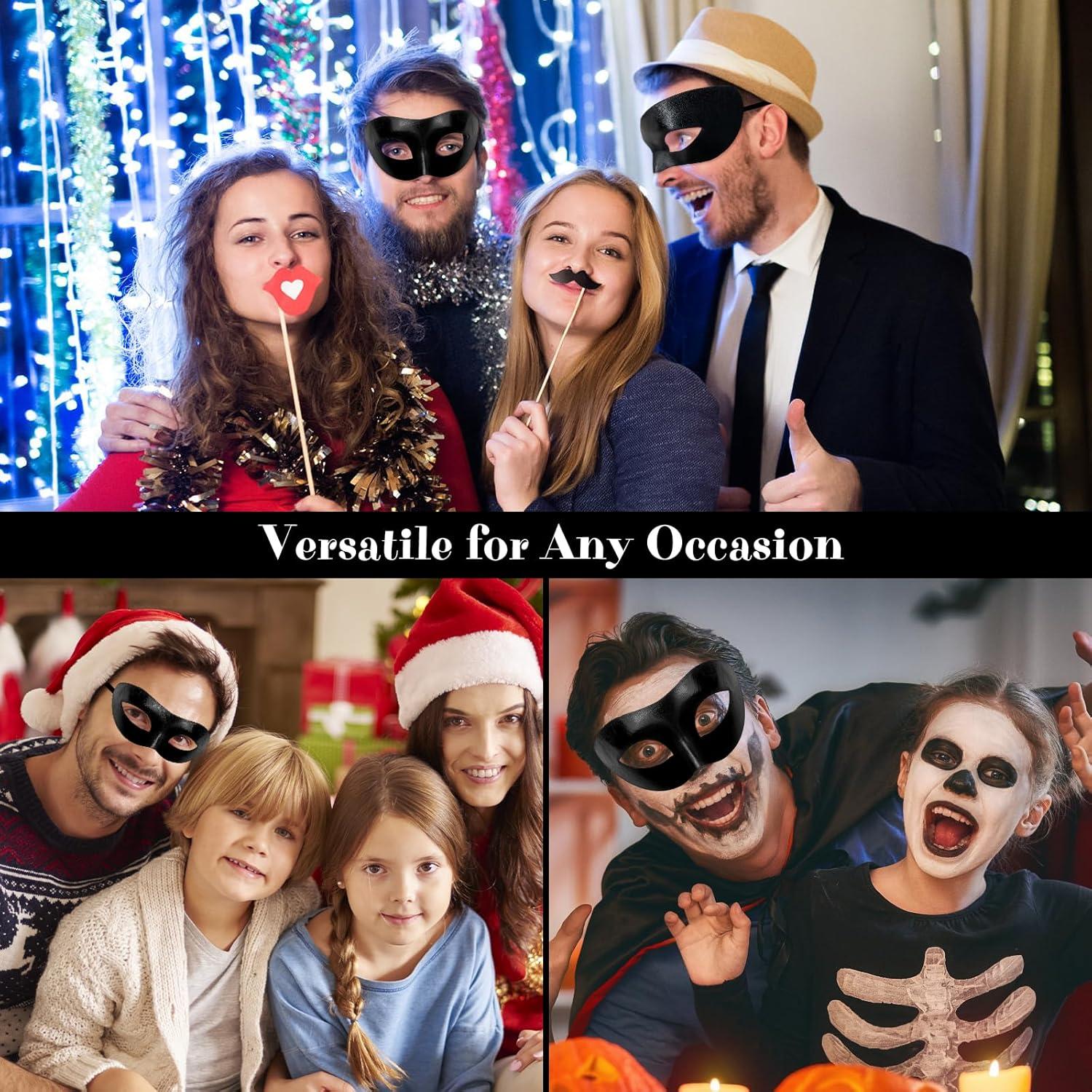 Máscara de Carnaval Exlinonline Elástica para Adultos - Diseño Elegante