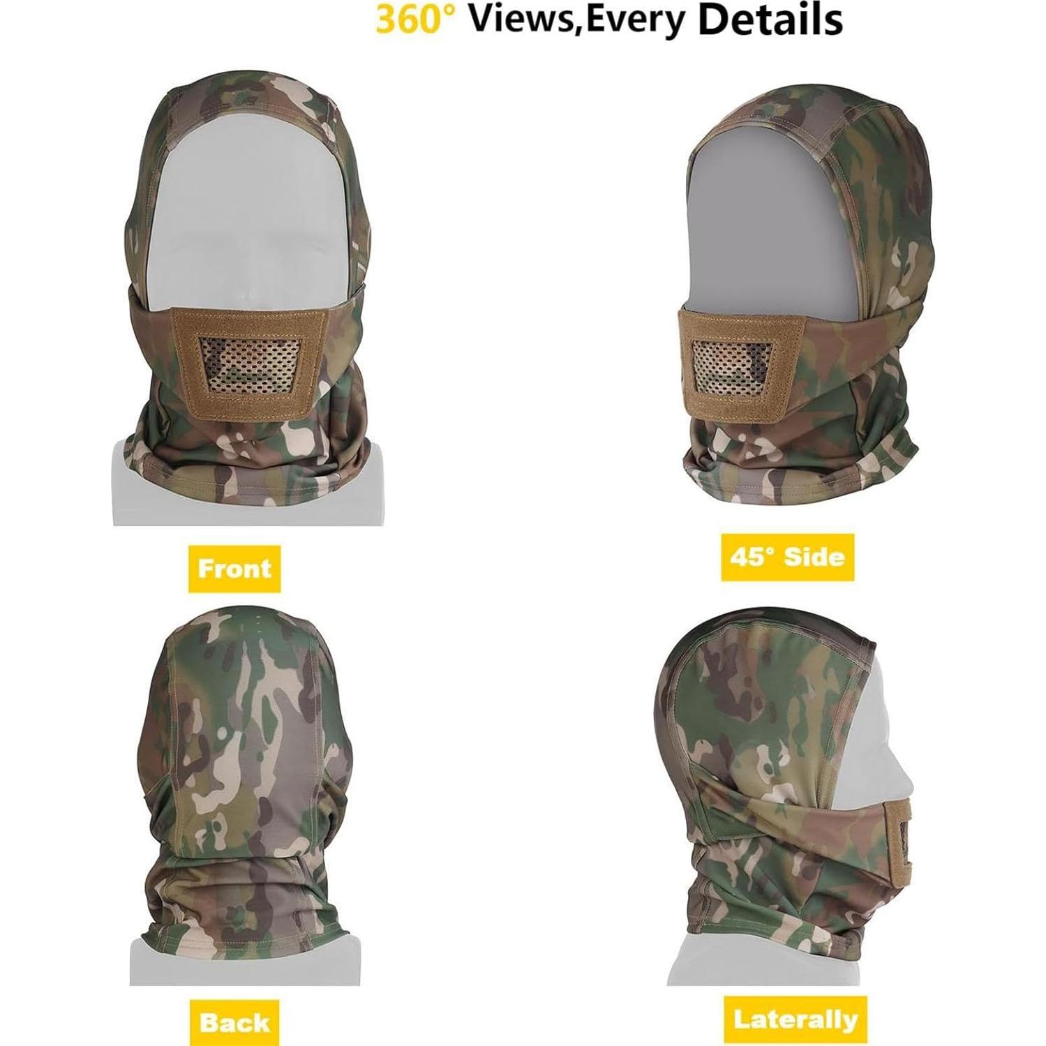 Máscara Balaclava Táctica CMAIR4U MA-205 con Protector Bucal