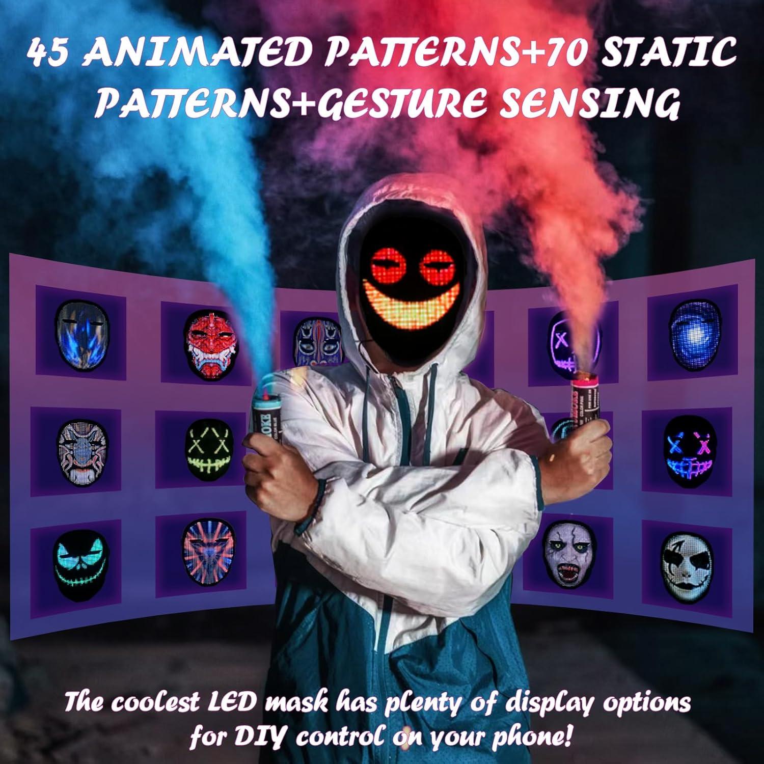 Máscara LED Depointer Life Recargable con Control Bluetooth