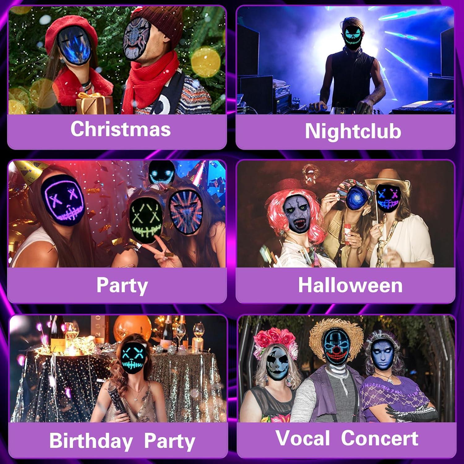 Máscara LED Depointer Life Recargable con Control Bluetooth