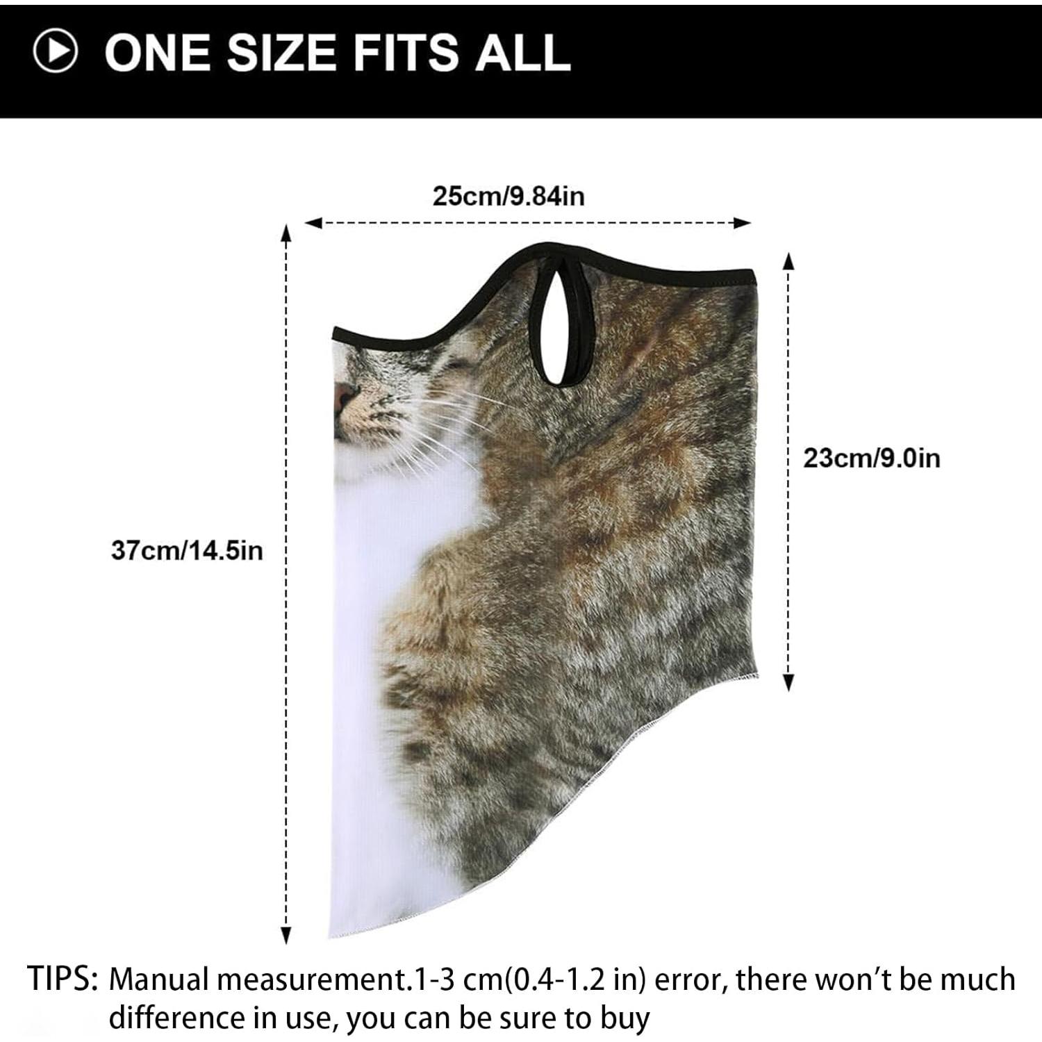 Máscara Facial 3D de Animal YJPPDD - Collie de Frontera