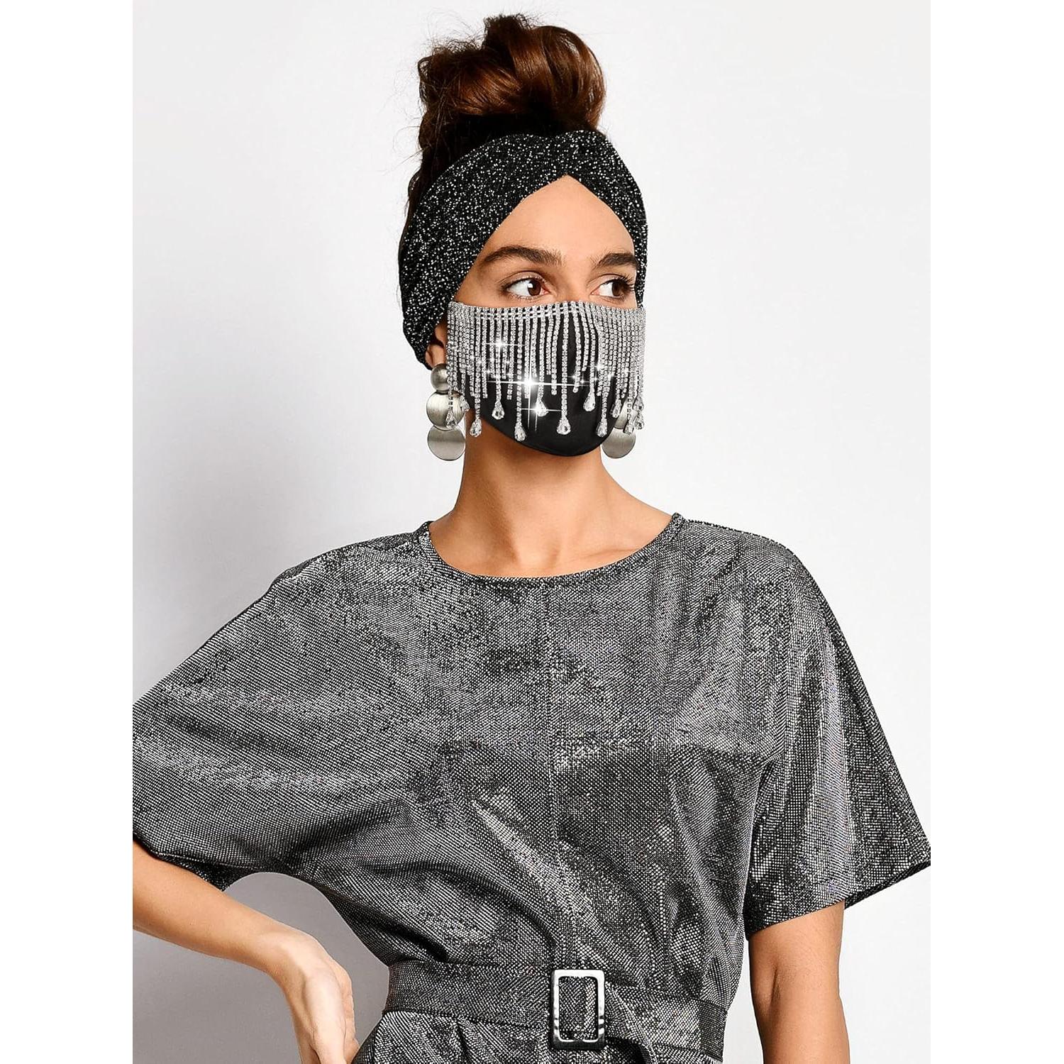 Máscaras de Carnaval Brillantes SATINIOR 2 Piezas para Mujeres