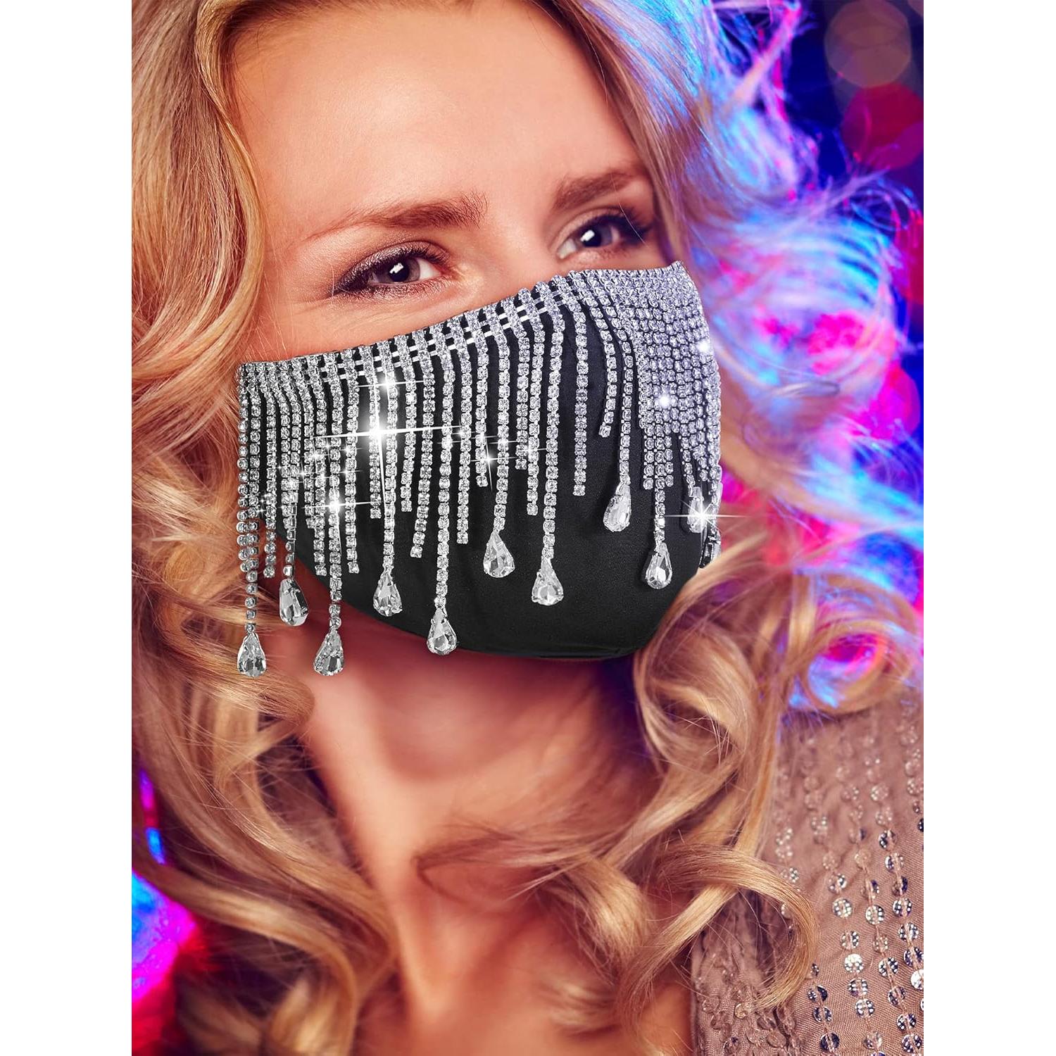 Máscaras de Carnaval Brillantes SATINIOR 2 Piezas para Mujeres