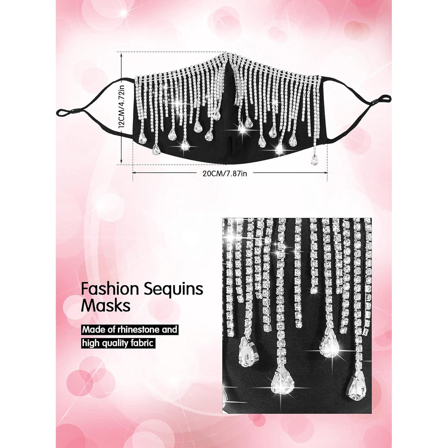Máscaras de Carnaval Brillantes SATINIOR 2 Piezas para Mujeres