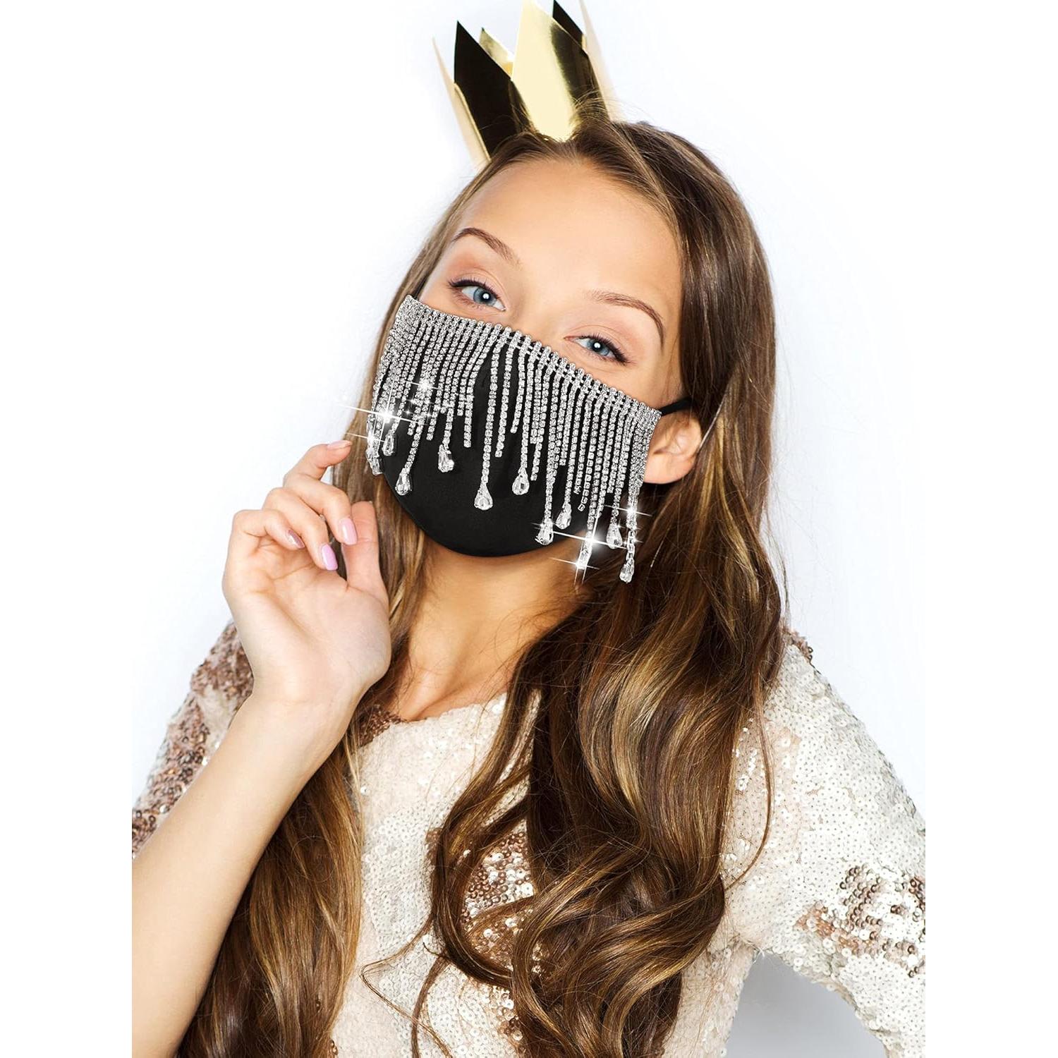 Máscaras de Carnaval Brillantes SATINIOR 2 Piezas para Mujeres