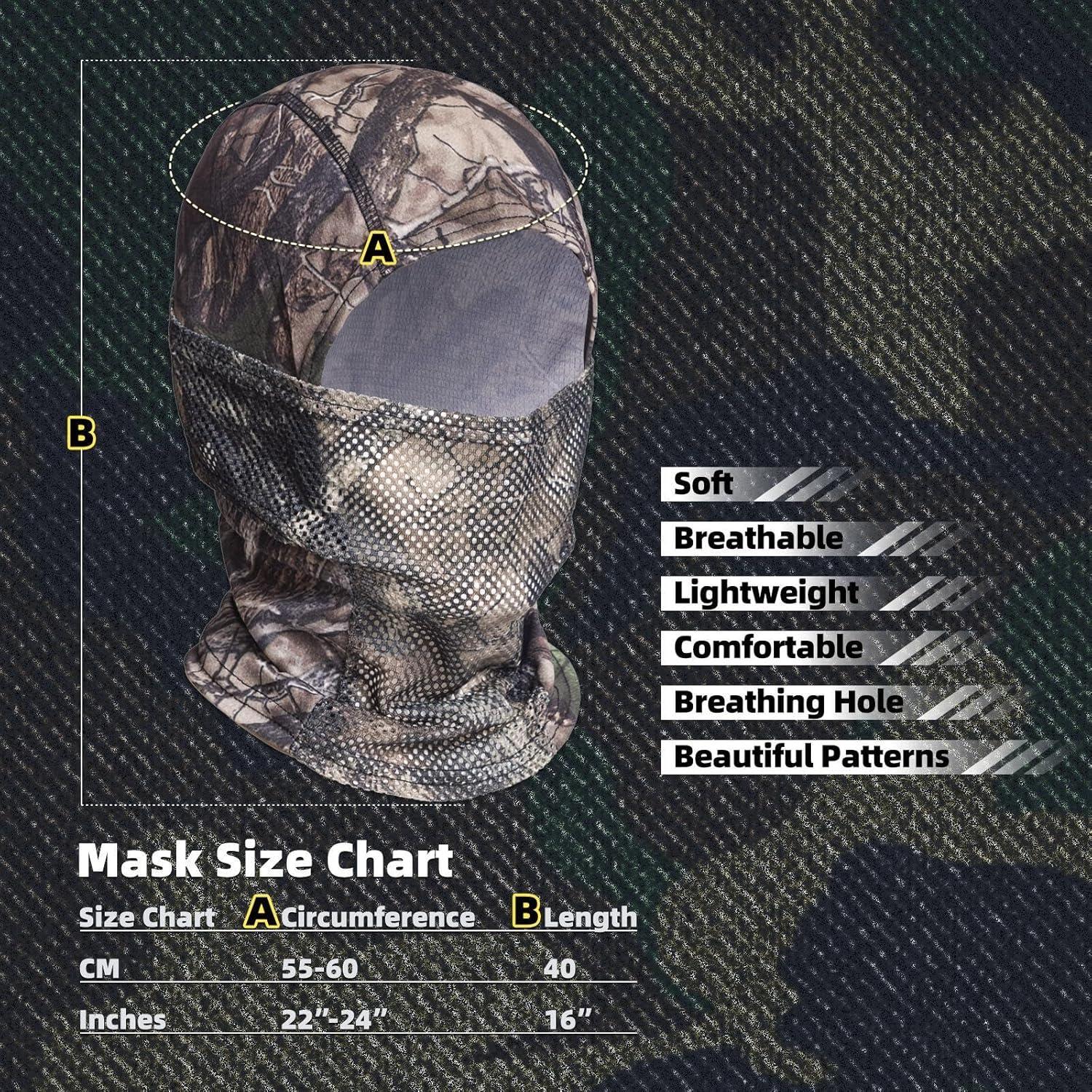 Máscara Balaclava Camo XY3545HS Transpirable UV Unisex