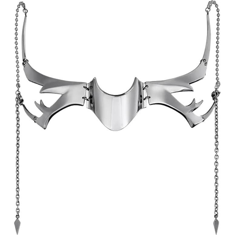 Máscara Media de Acero Líquido L'VOW Plateada Unisex