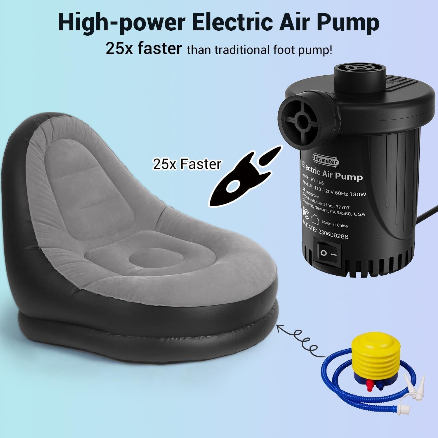 Bomba de Aire Eléctrica Dr.Meter HT-166 460L/min 0.47kg