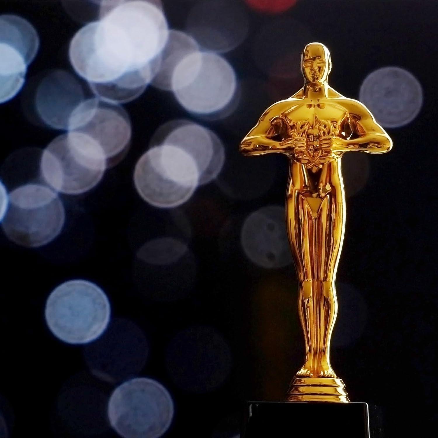 Trofeo de Oro 10 cm Jorpneost - Paquete de 4 Estatuas