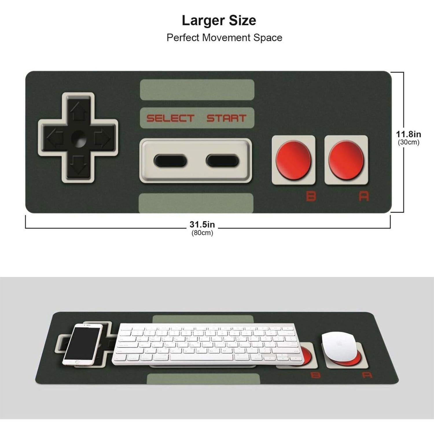 Alfombrilla de Ratón Grande CAIJIZHO 80x30 cm Antideslizante