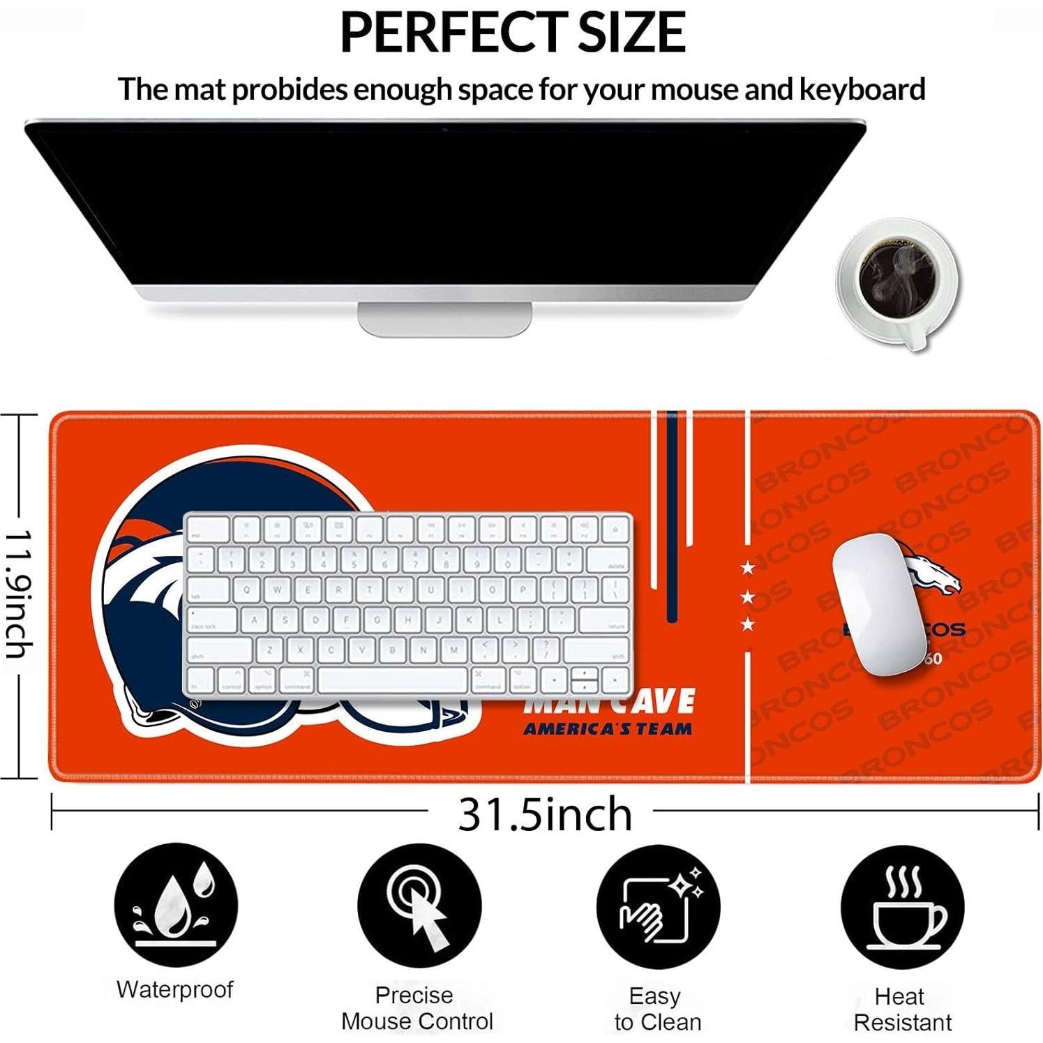 Alfombrilla de Ratón Grande AYYQHC 80x30 cm Antideslizante