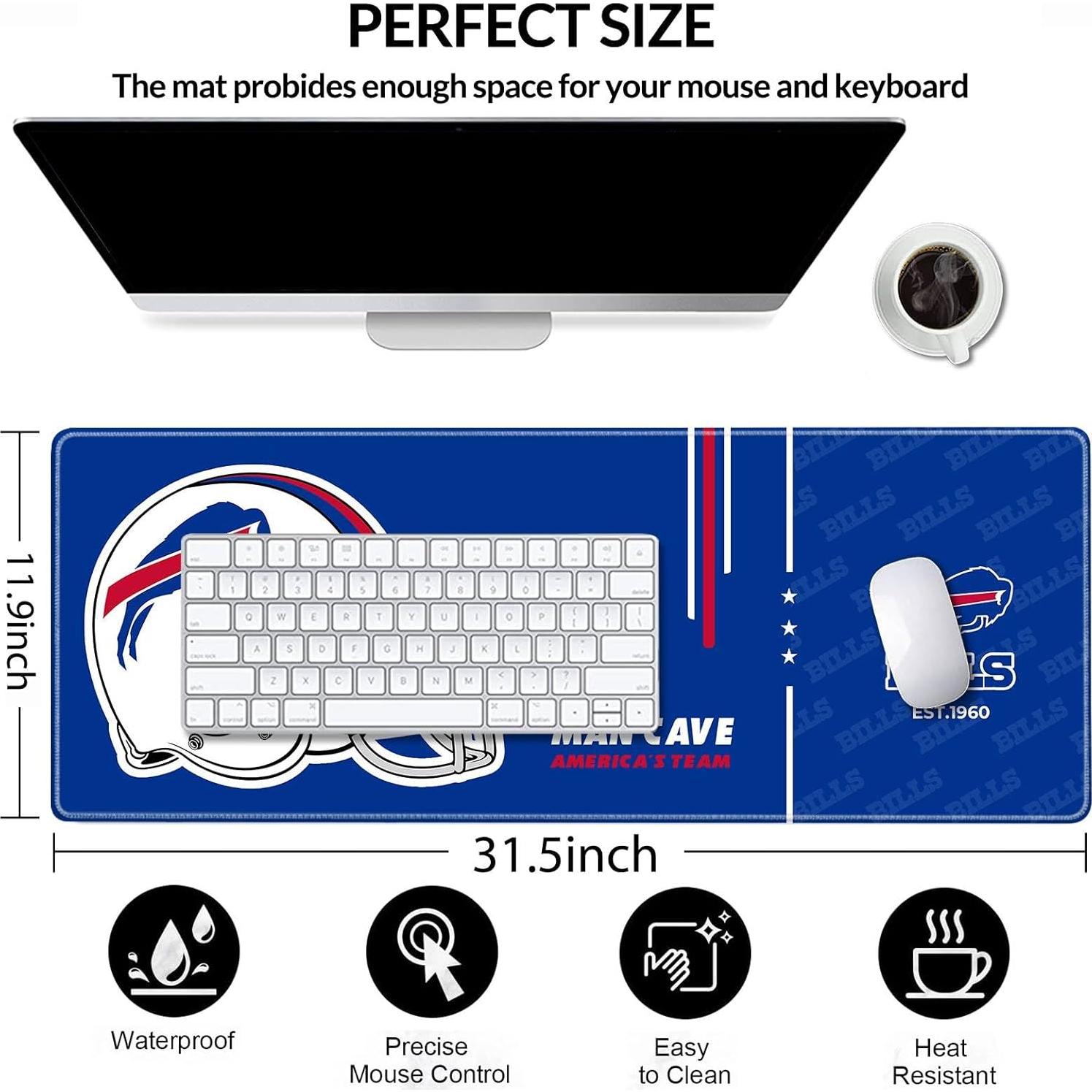 Alfombrilla de Ratón Grande AYYQHC 80x30 cm Bordes Cosidos