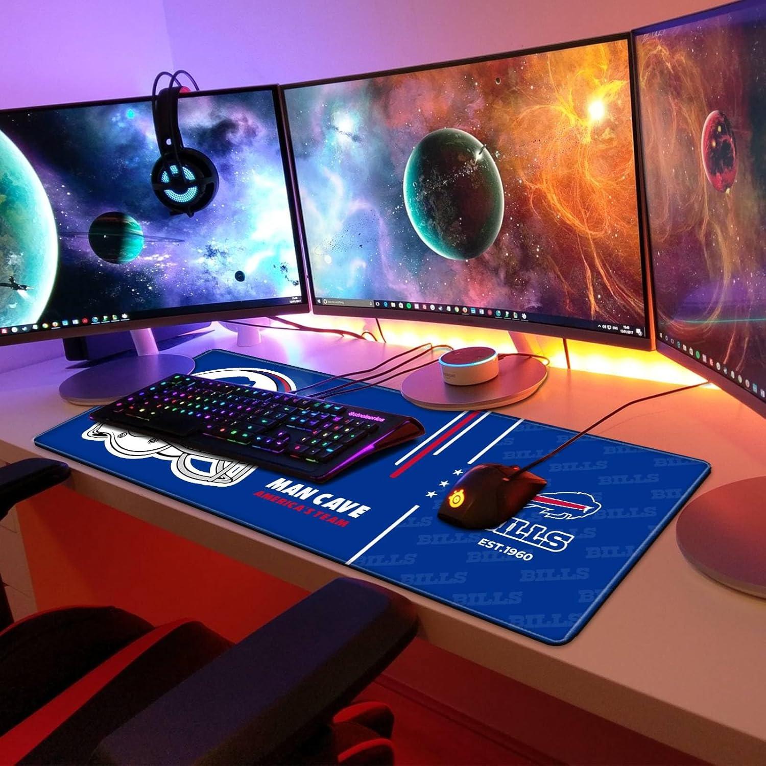 Alfombrilla de Ratón Grande AYYQHC 80x30 cm Bordes Cosidos