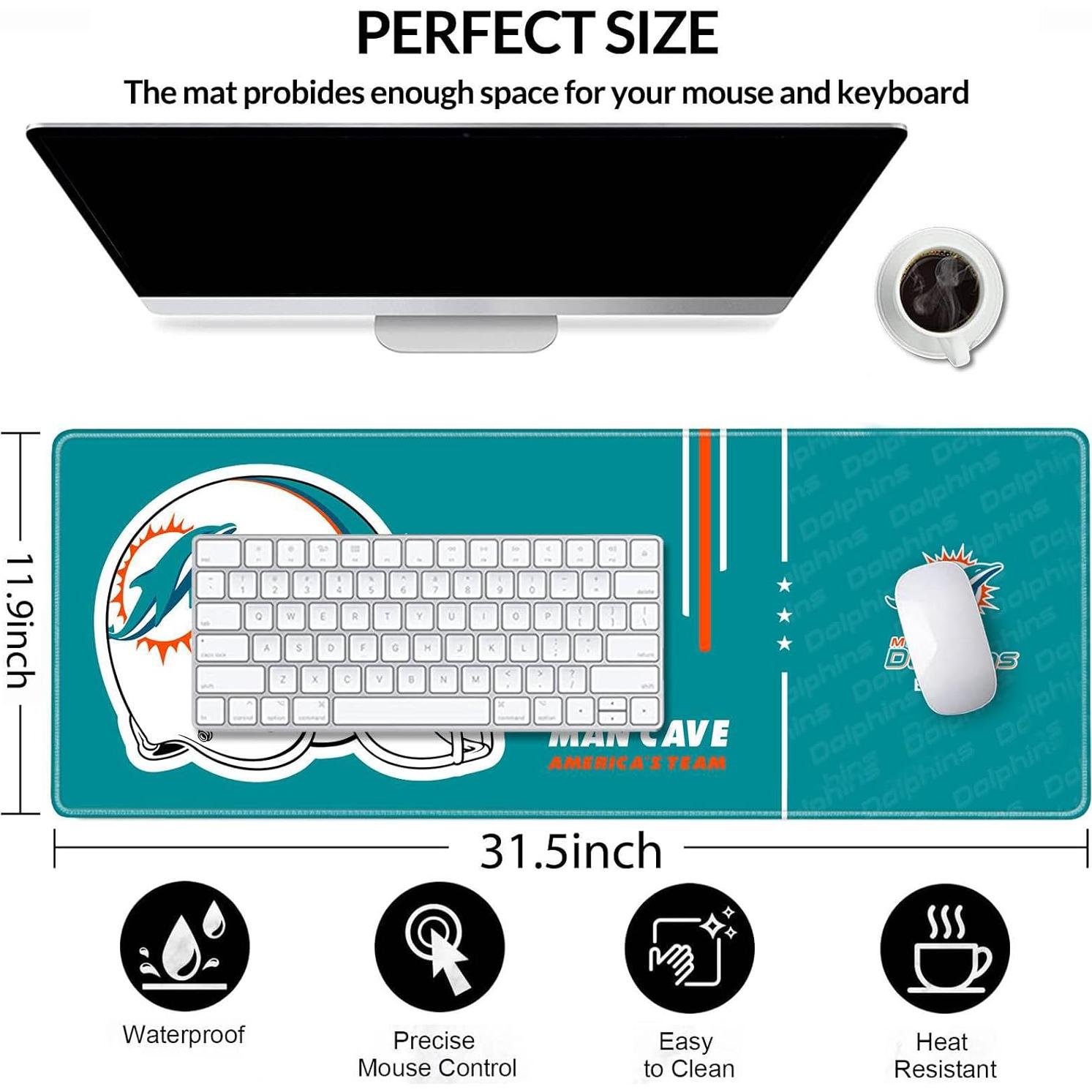 Alfombrilla de Ratón Grande AYYQHC 80x30 cm Bordes Cosidos