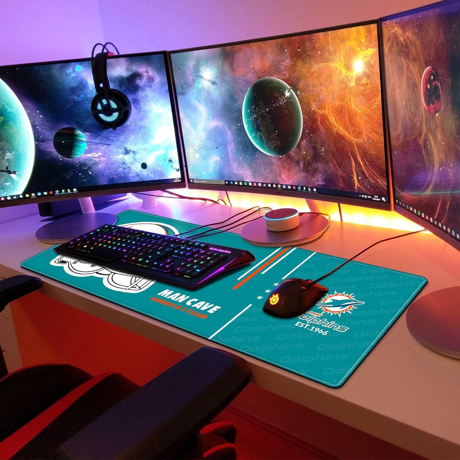 Alfombrilla de Ratón Grande AYYQHC 80x30 cm Bordes Cosidos